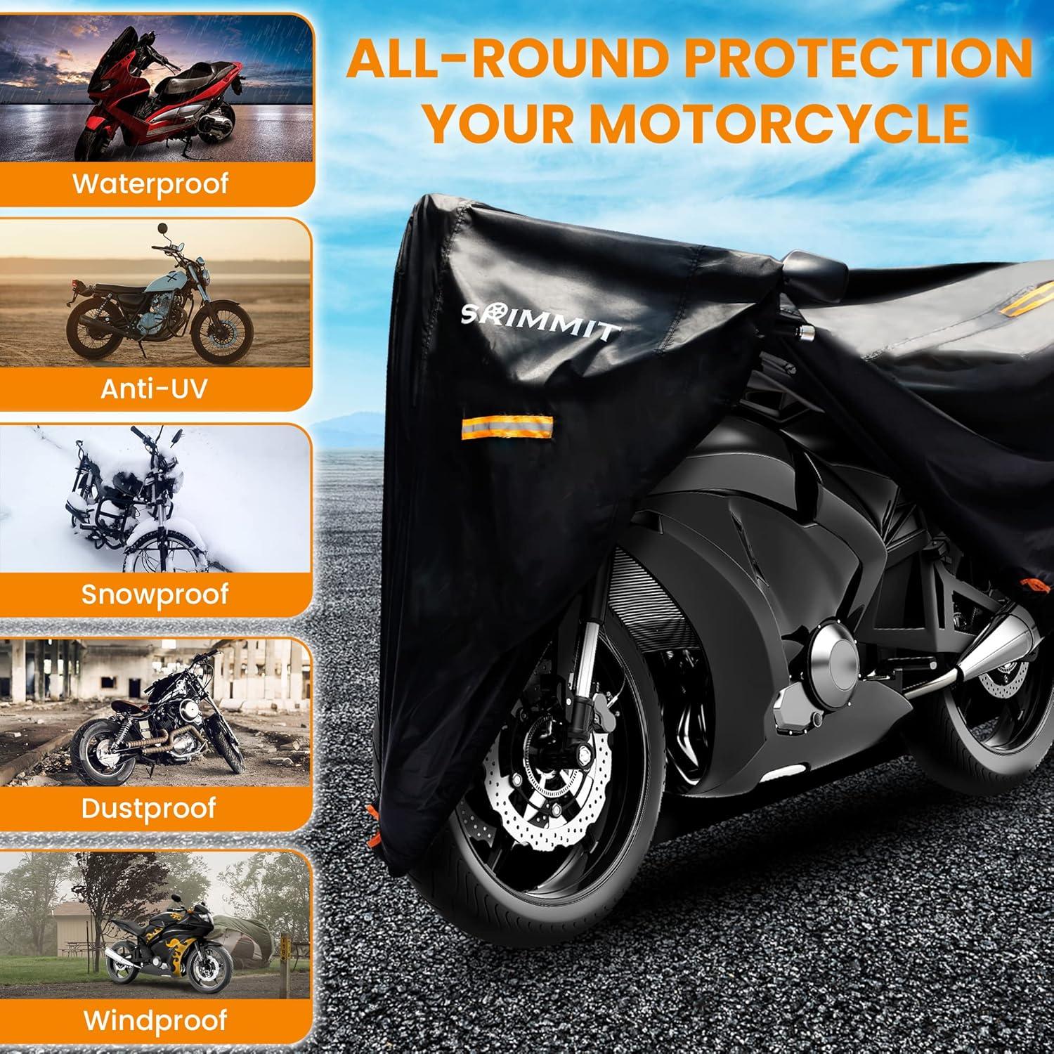 Funda de Motocicleta SRIMMIT MCW-M Impermeable 198x89x109cm