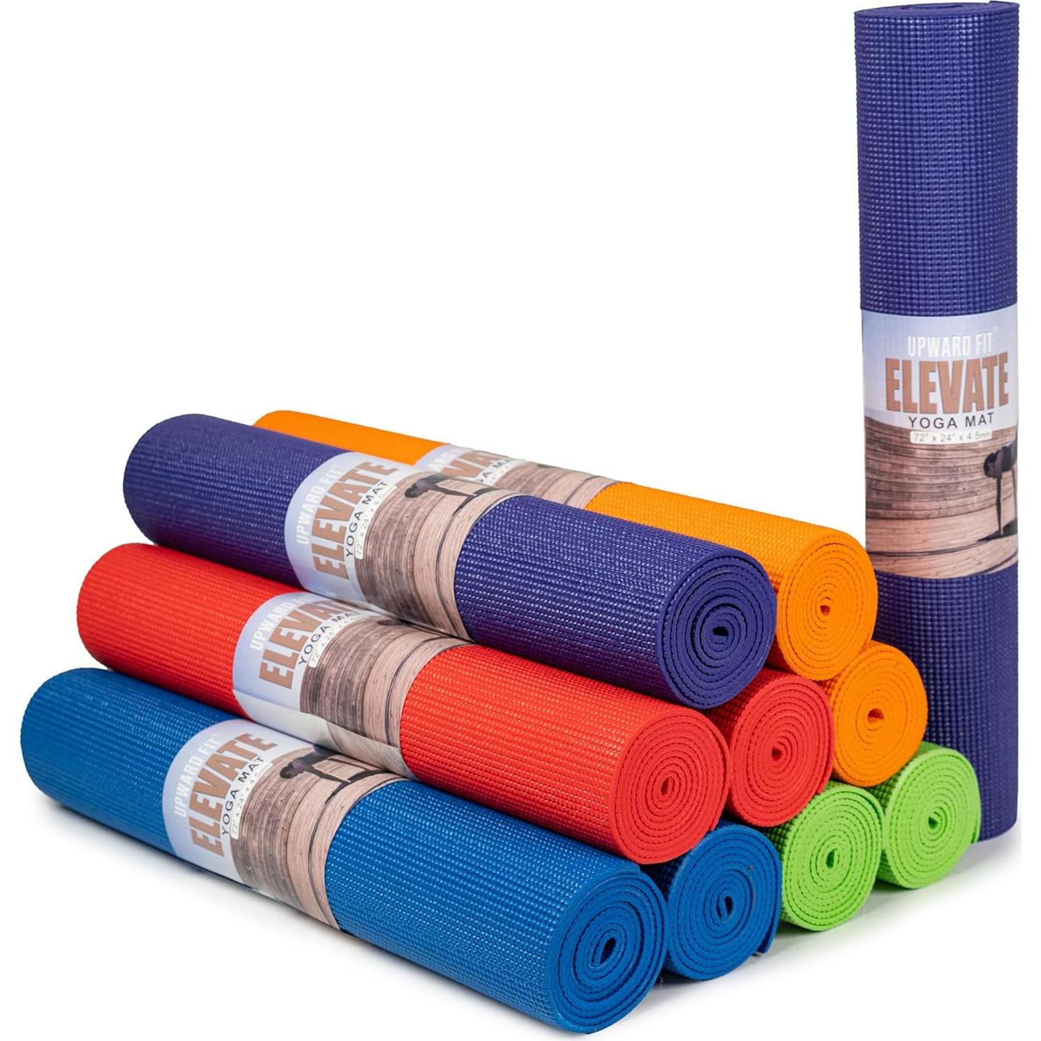 Alfombrillas de Yoga Upward Fit, Paquete de 10, 182.88x60.96 cm, Antideslizantes