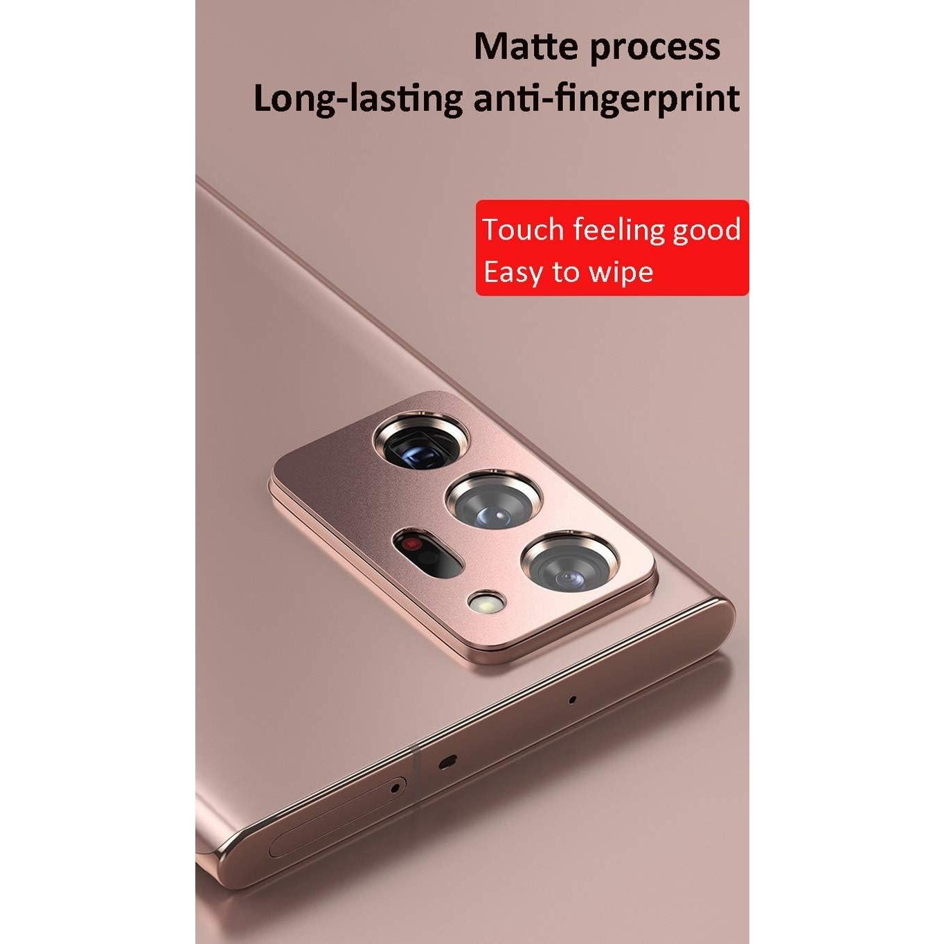 Paquete de 2 Protectores de Lente de Cámara Metal Samsung Note 20 Ultra