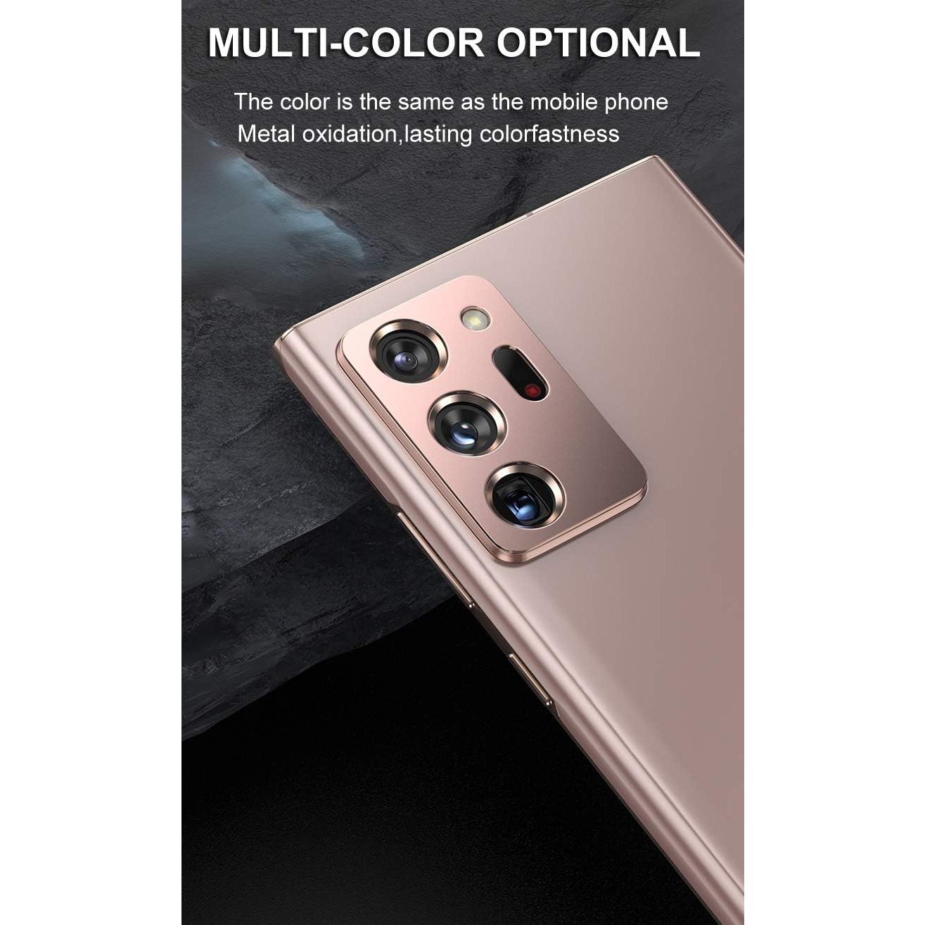 Paquete de 2 Protectores de Lente de Cámara Metal Samsung Note 20 Ultra