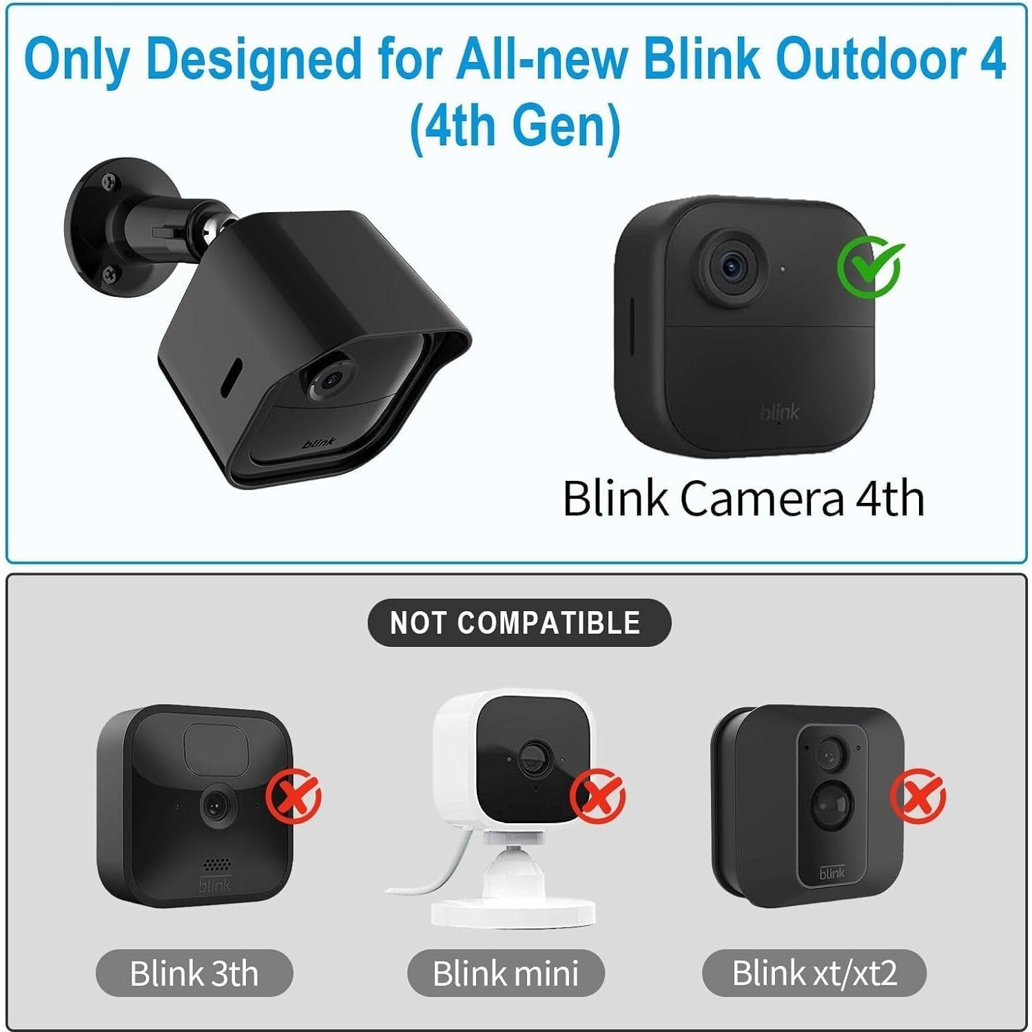 Soporte de Montaje para Cámara Blink 4 con Funda Protectora