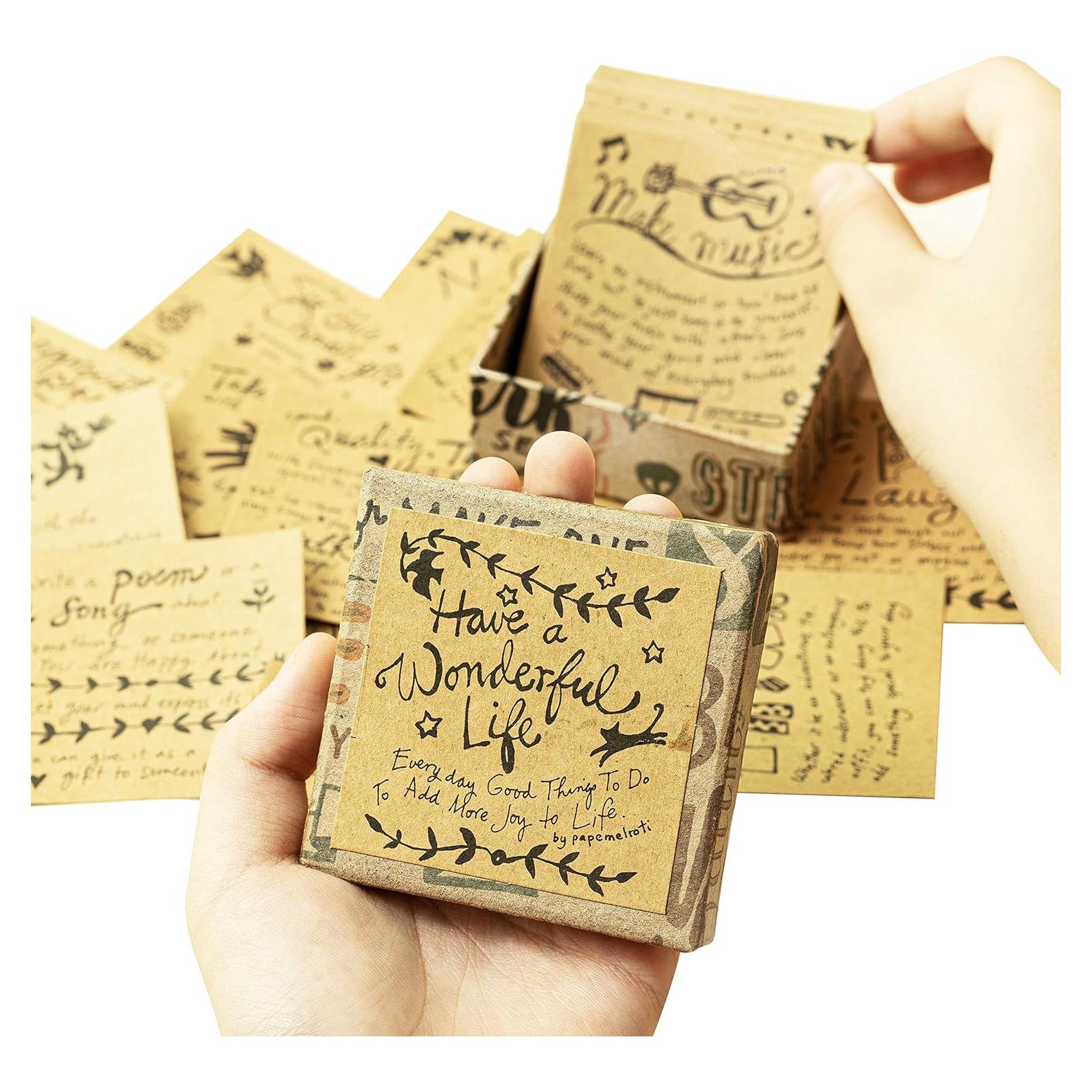 Baraja de Cartas Inspiracionales Navy Peony - 47 Cartas Ecológicas