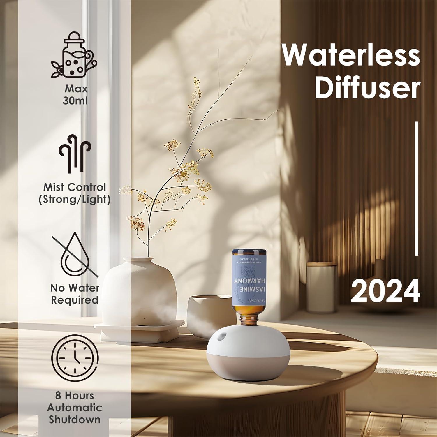 Difusor de Aroma WECONA Recargable Sin Agua con 6 Aceites