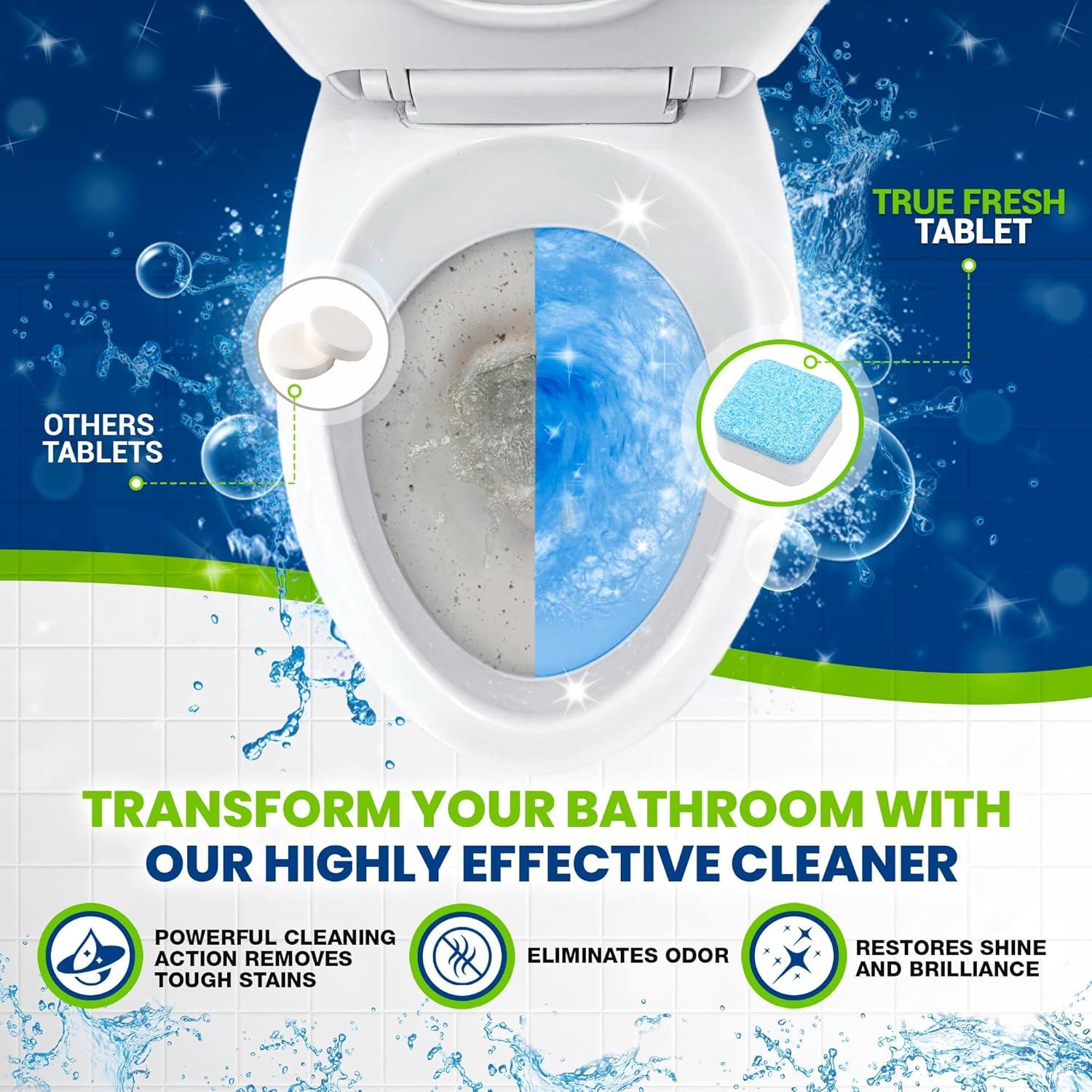 Tabletas Limpiadoras de Inodoro True Fresh - 24 Unidades