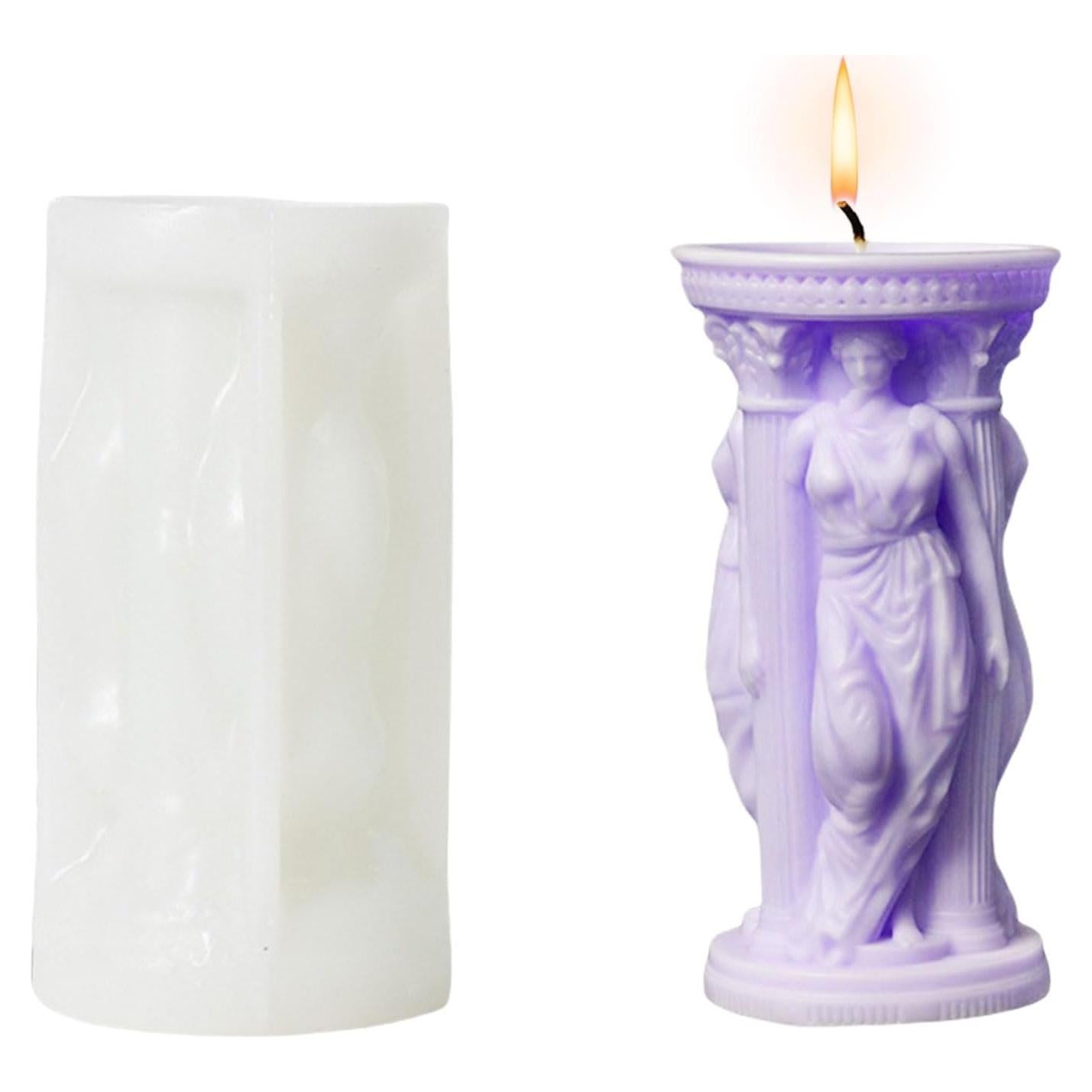 Molde de Silicona para Velas Diosa Atenea 3D - 1 pc