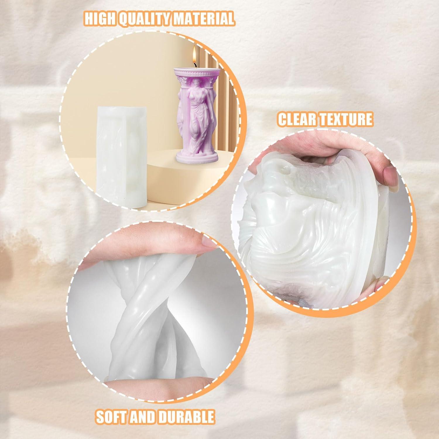 Molde de Silicona para Velas Diosa Atenea 3D - 1 pc