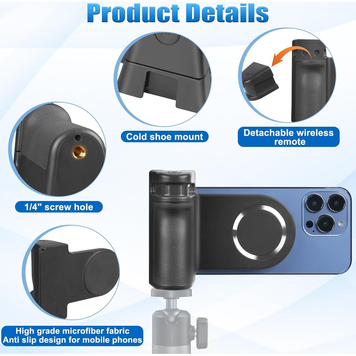 Soporte de Cámara Magnético Bluetooth YW-85A para Smartphone