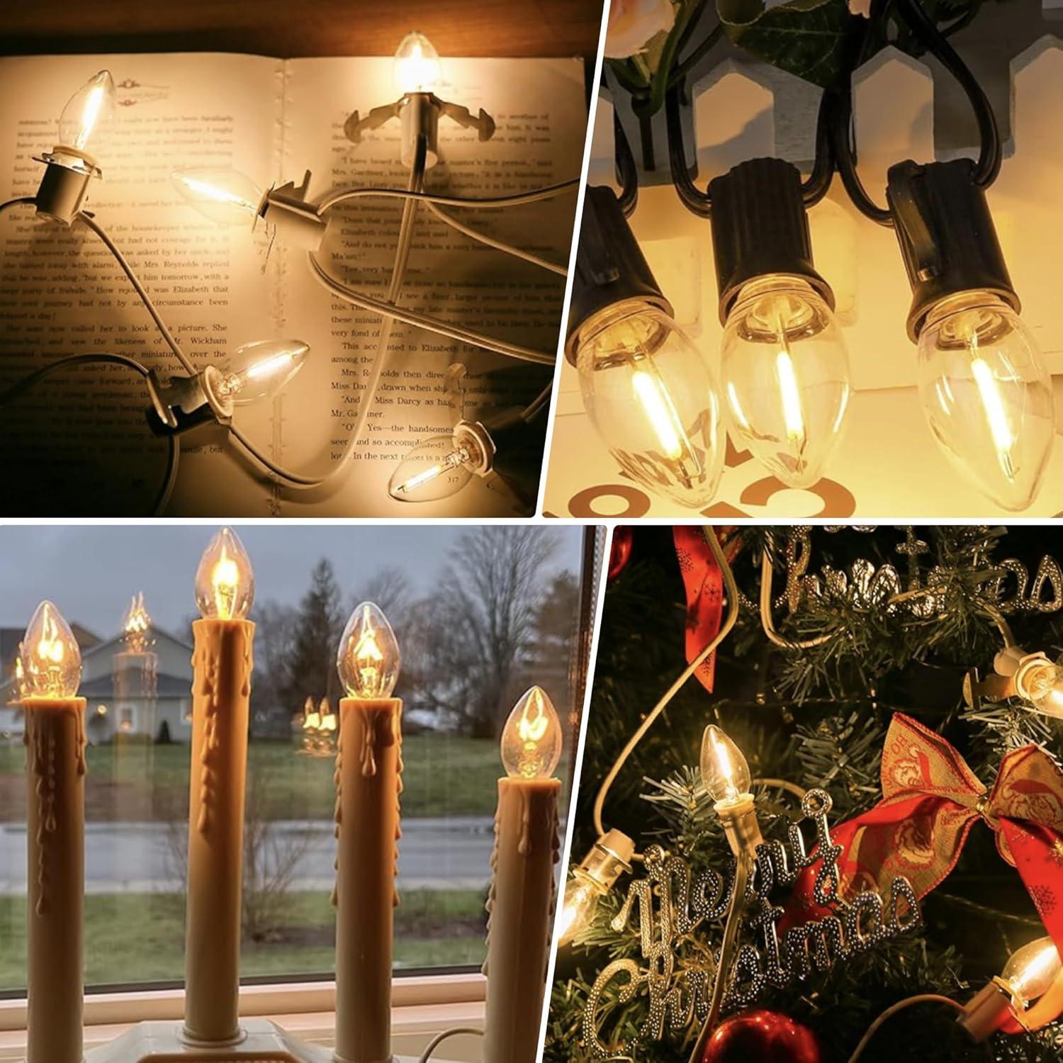 Bombilla LED Candelabro E12 Hcnew 0.5W 50LM 2700K Blanco Cálido