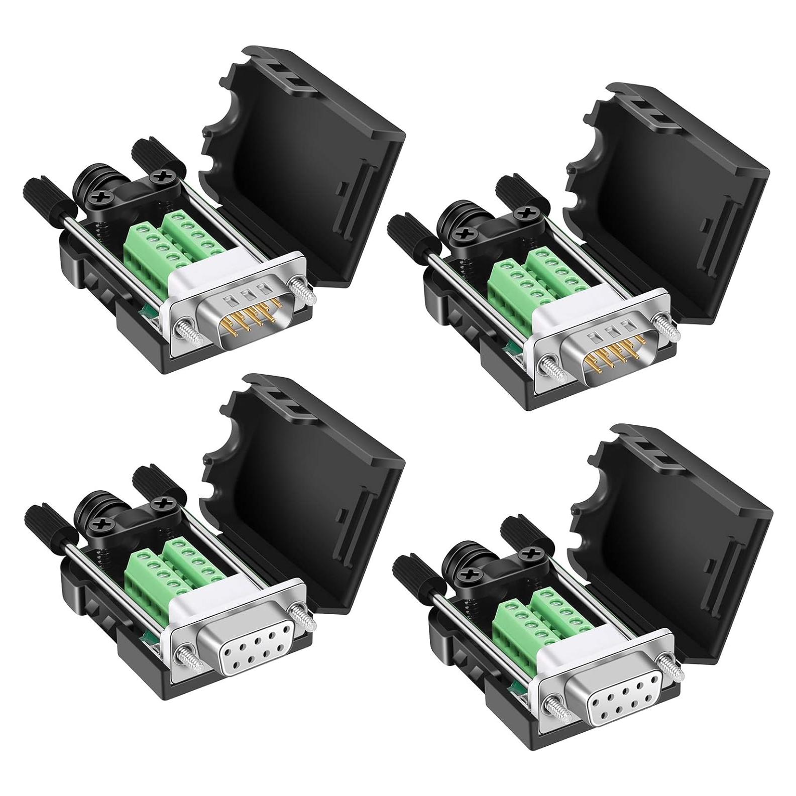 Conector DB9 BIFALE Sin Soldadura 2 Macho 2 Hembra 16mm