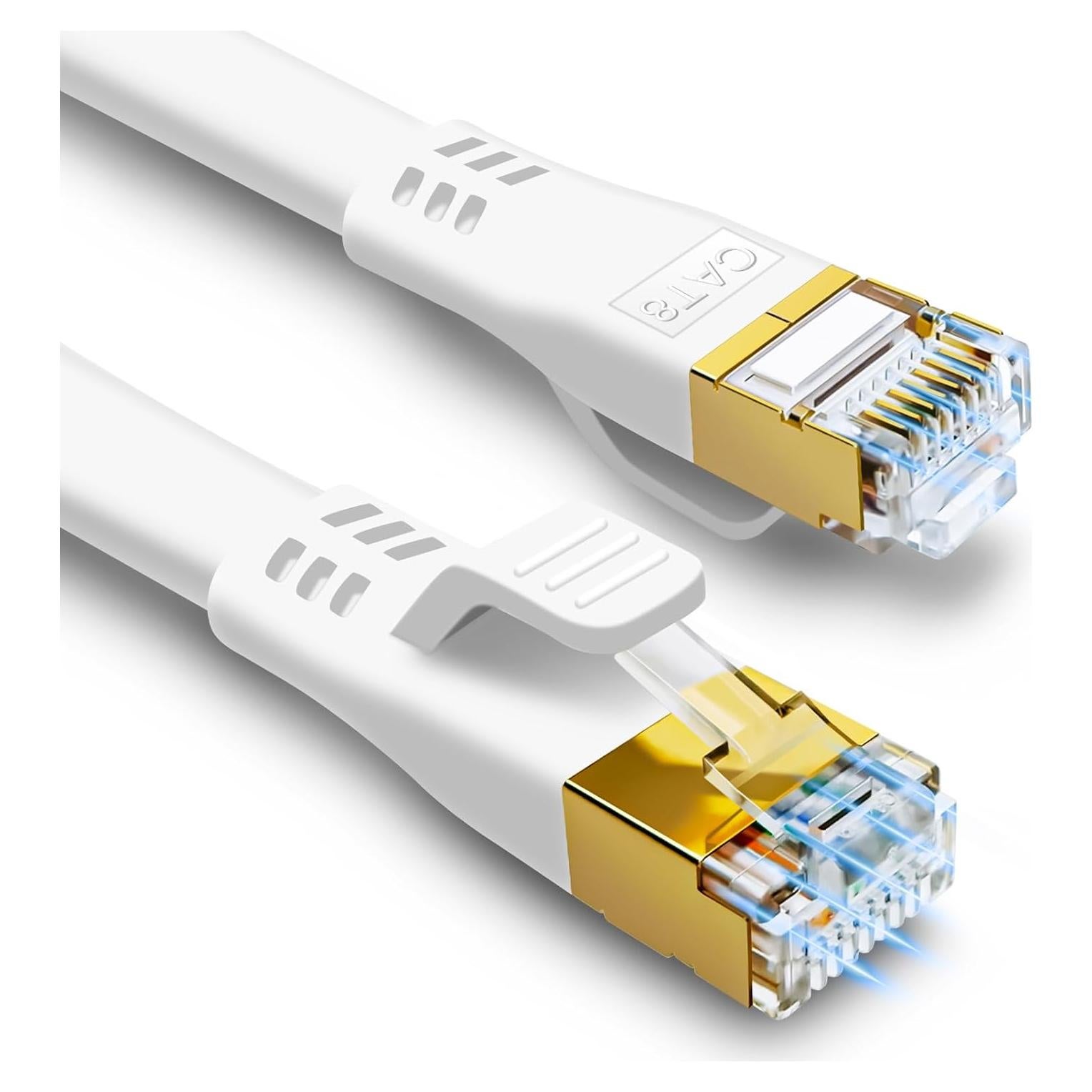 Cable Ethernet HUGIN CAT8 0.91m 2 Paquete Alta Velocidad