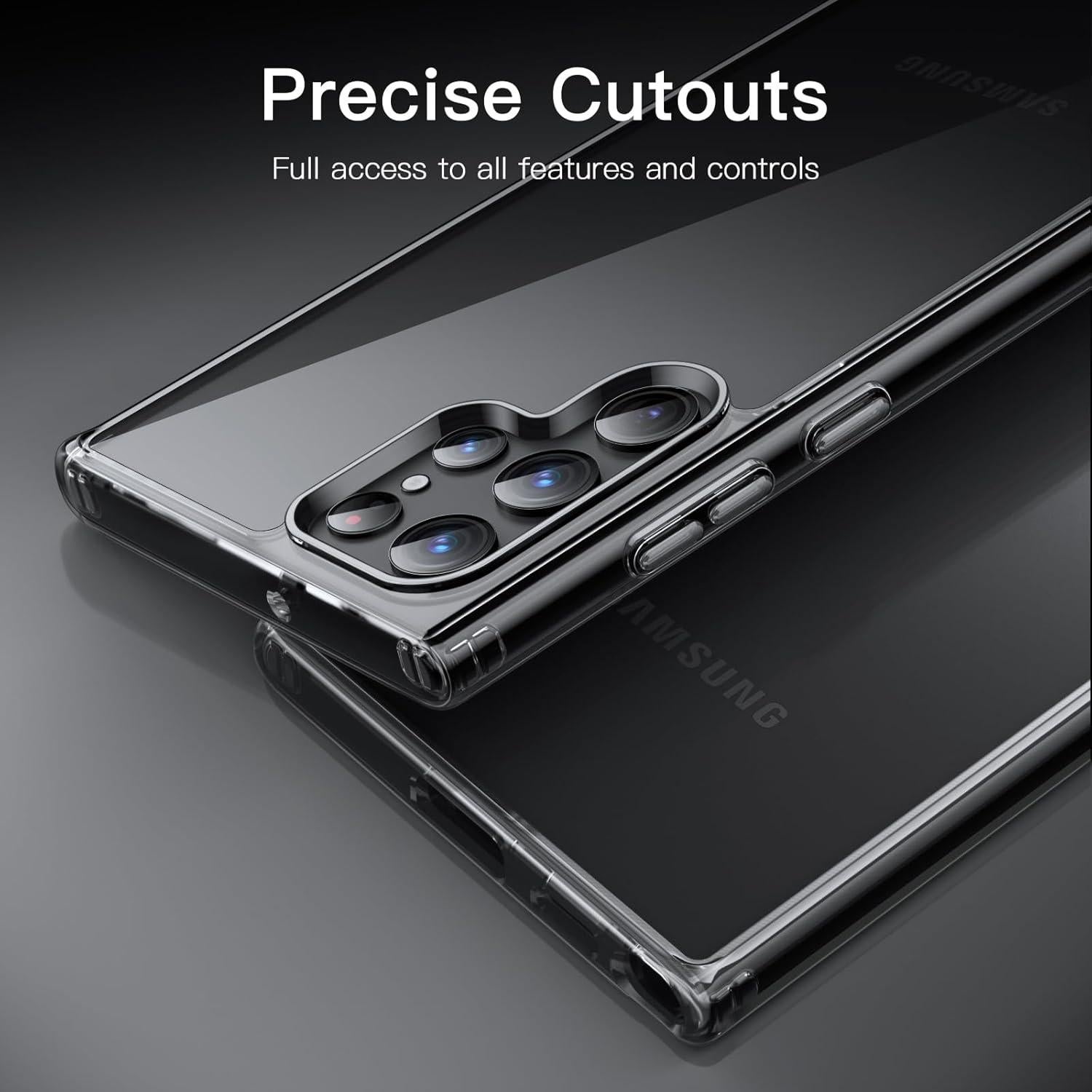 Funda JETech para Samsung Galaxy S22 Ultra 5G Antigolpes Negra