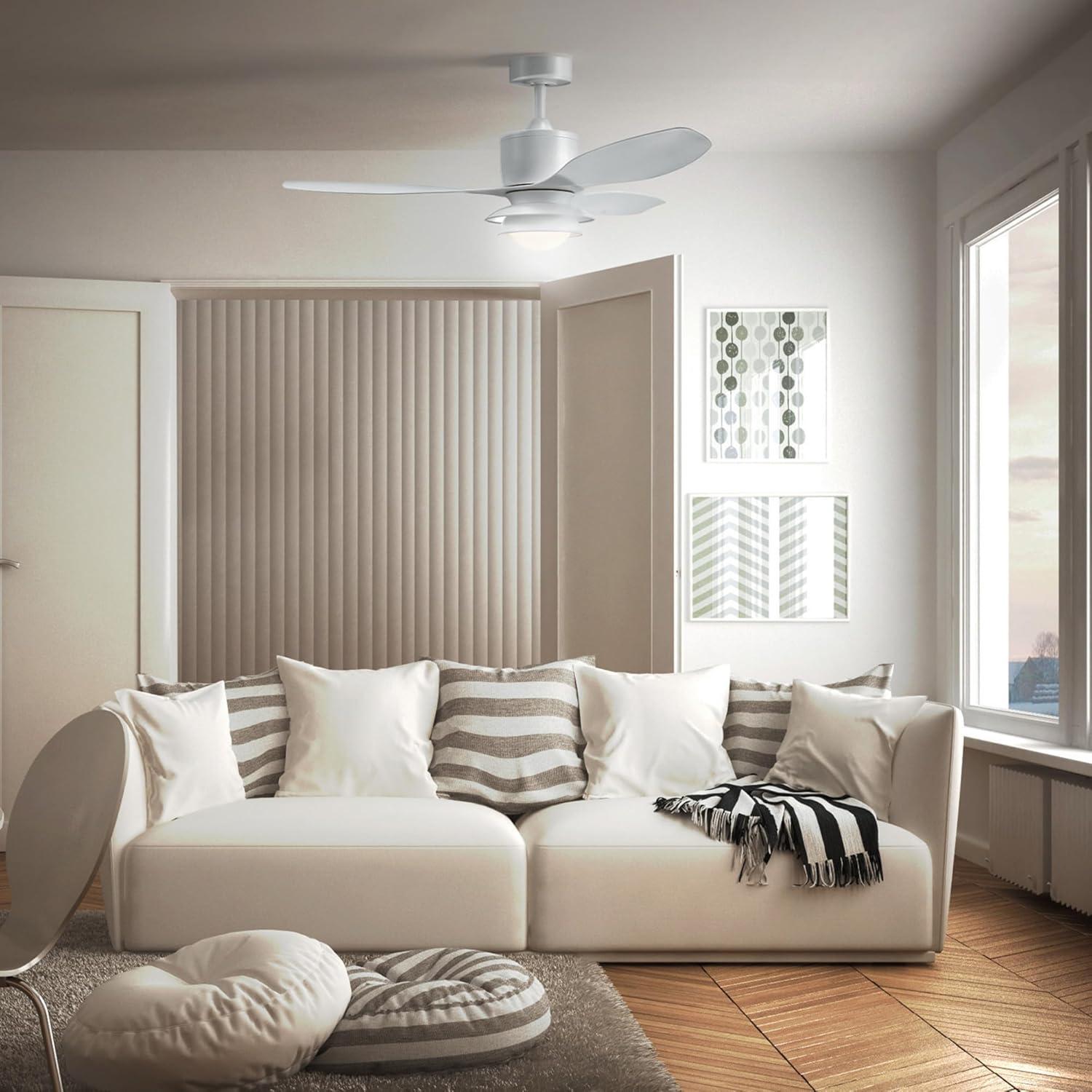 Ventilador de Techo GLOBE Oswald 121 cm con Luz LED y Control Remoto