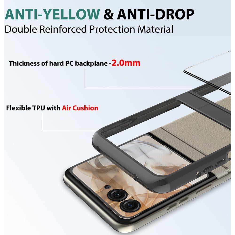 Funda Cristal Transparente para Motorola Razr 2024 - TPU y PC