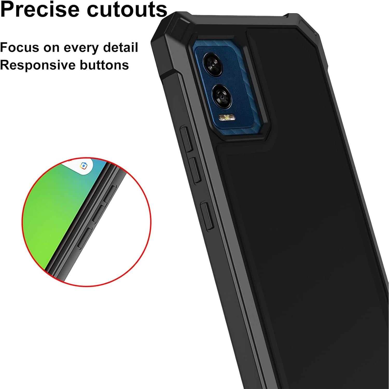 Funda Ailiber para BLU View Speed 5G B1550VL - Doble Capa Negra