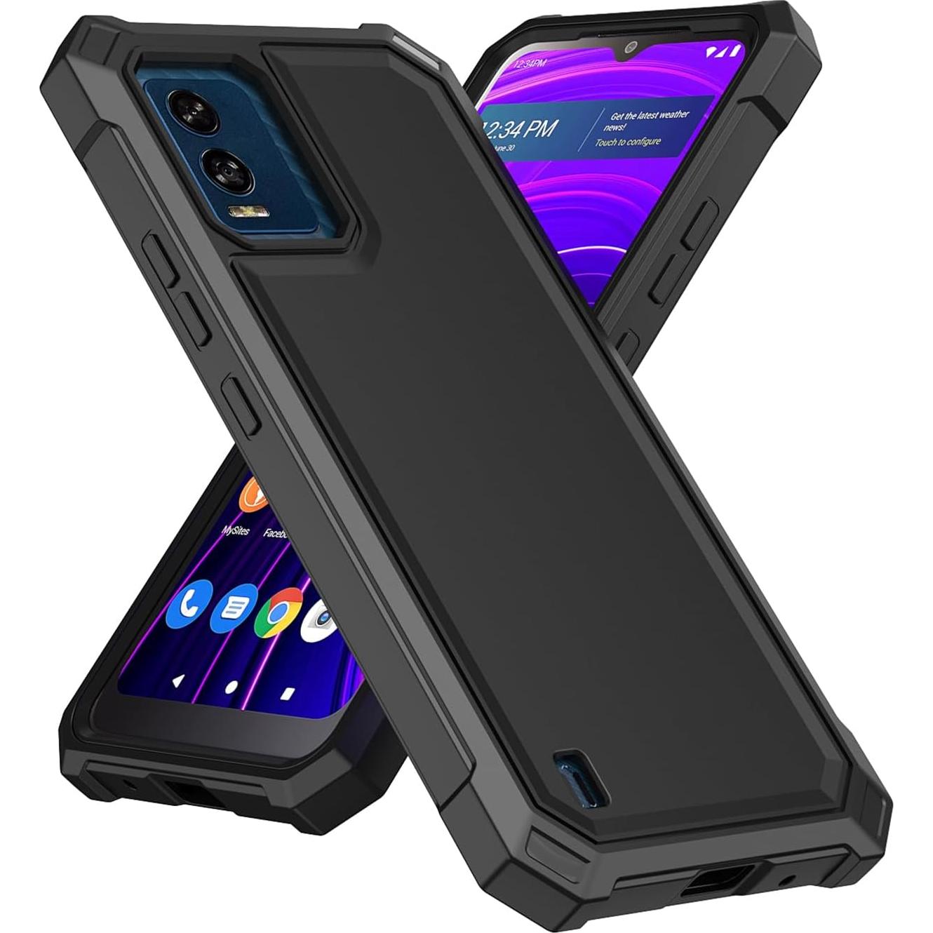 Funda Ailiber para BLU View Speed 5G B1550VL - Doble Capa Negra