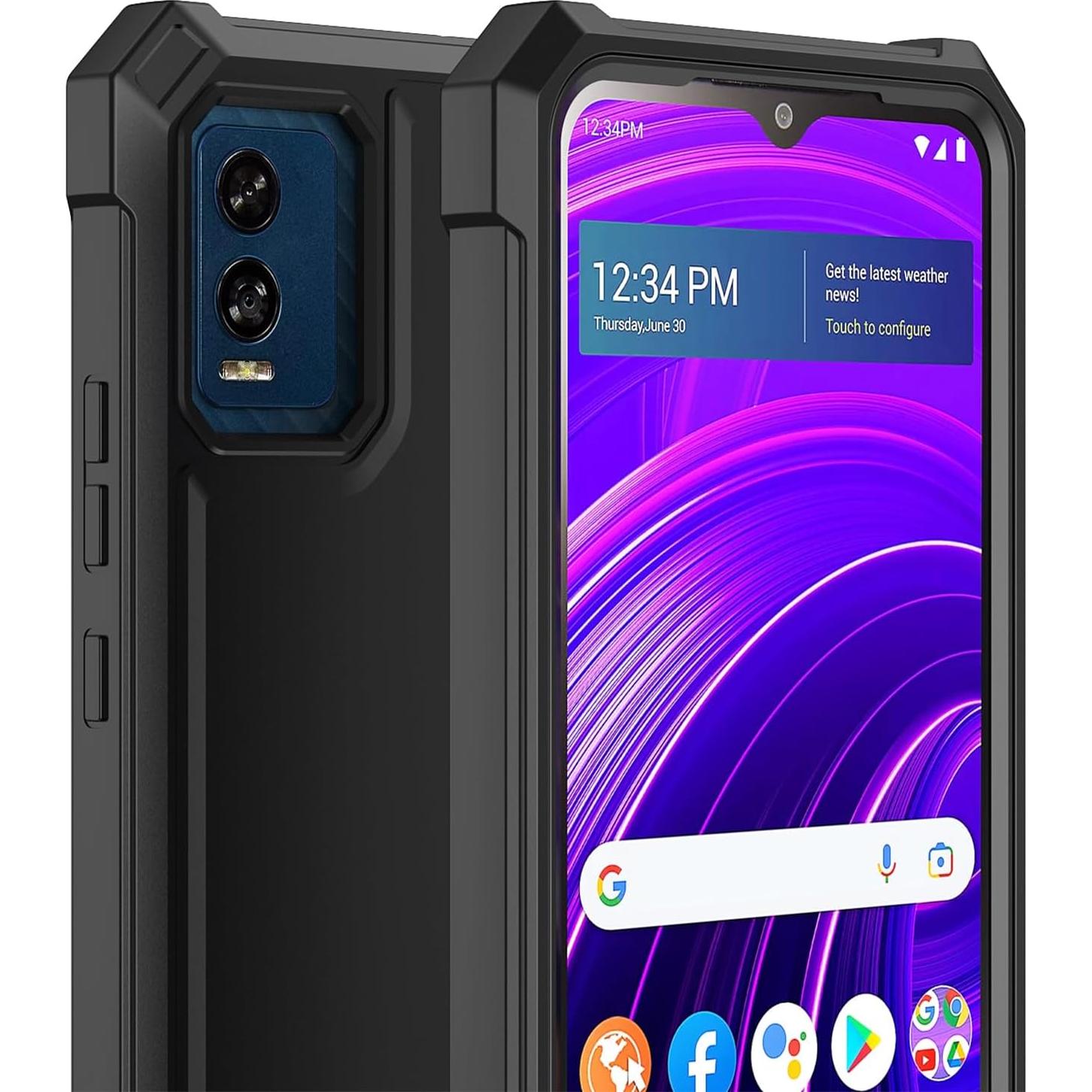 Funda Ailiber para BLU View Speed 5G B1550VL - Doble Capa Negra