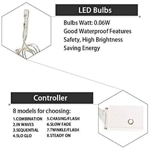 Luces de Cortina LED MBVBN 4M 96 Lámparas Blanco Frío