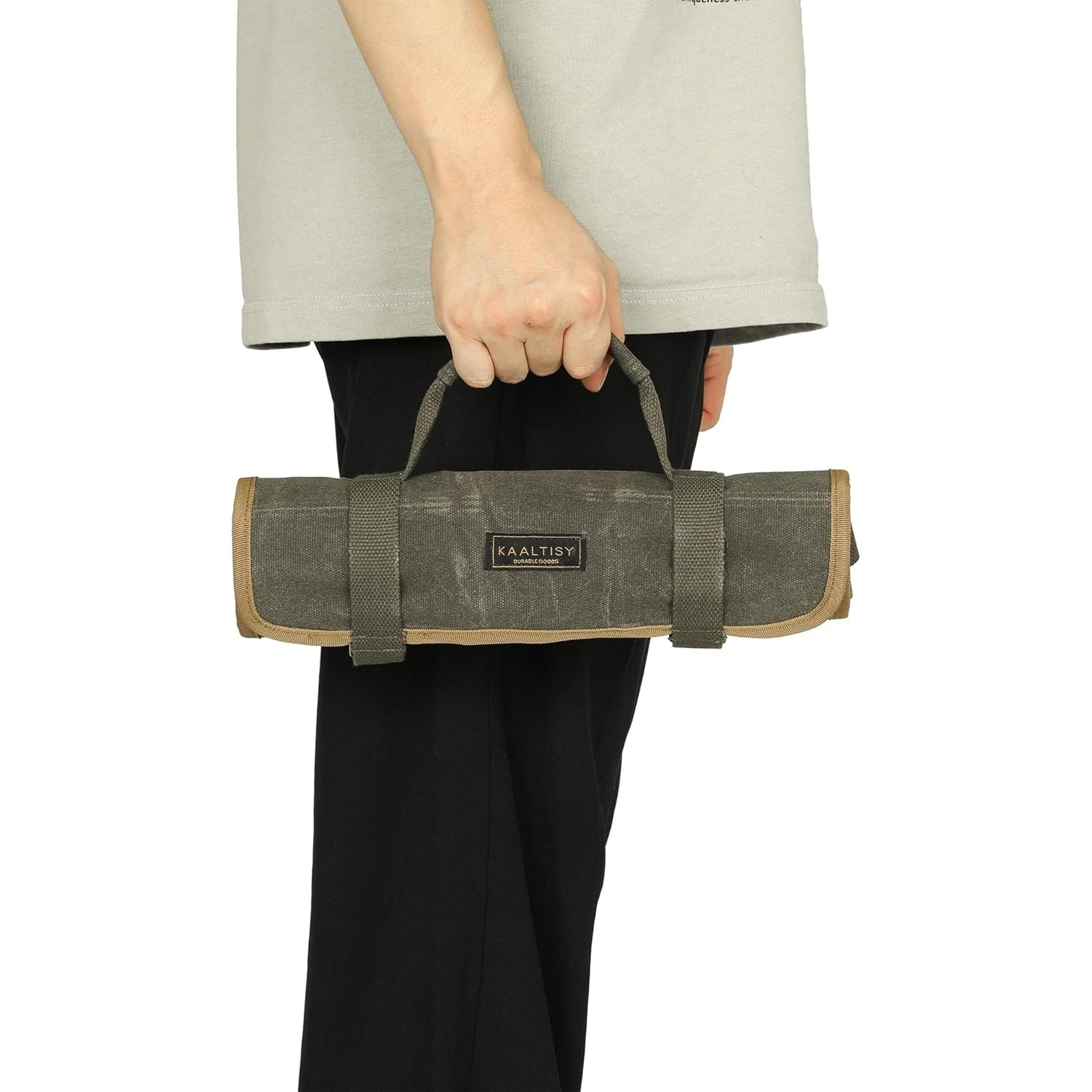 Bolsa de Herramientas Kaaltisy de Lona 63x30cm Verde Militar