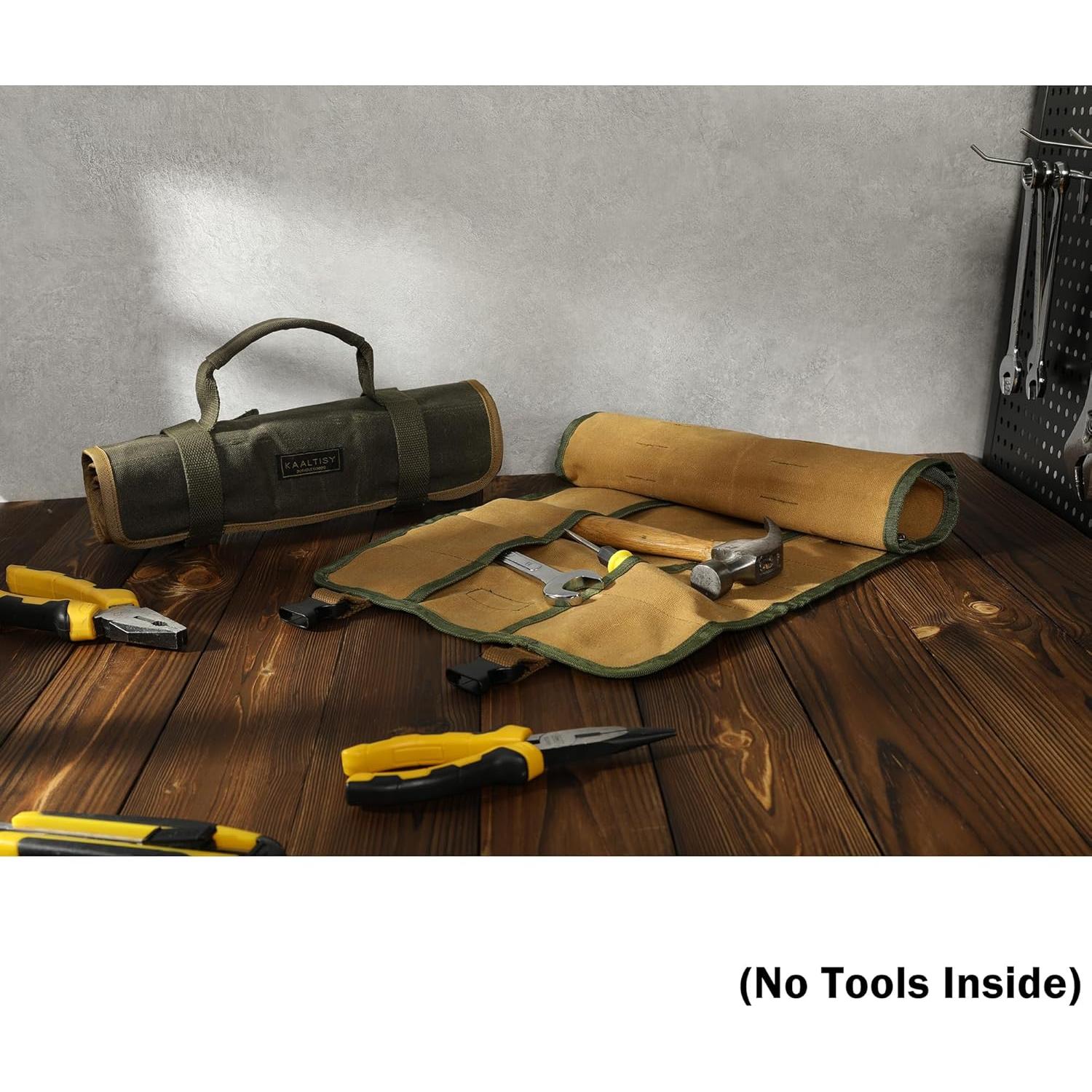 Bolsa de Herramientas Kaaltisy de Lona 63x30cm Verde Militar