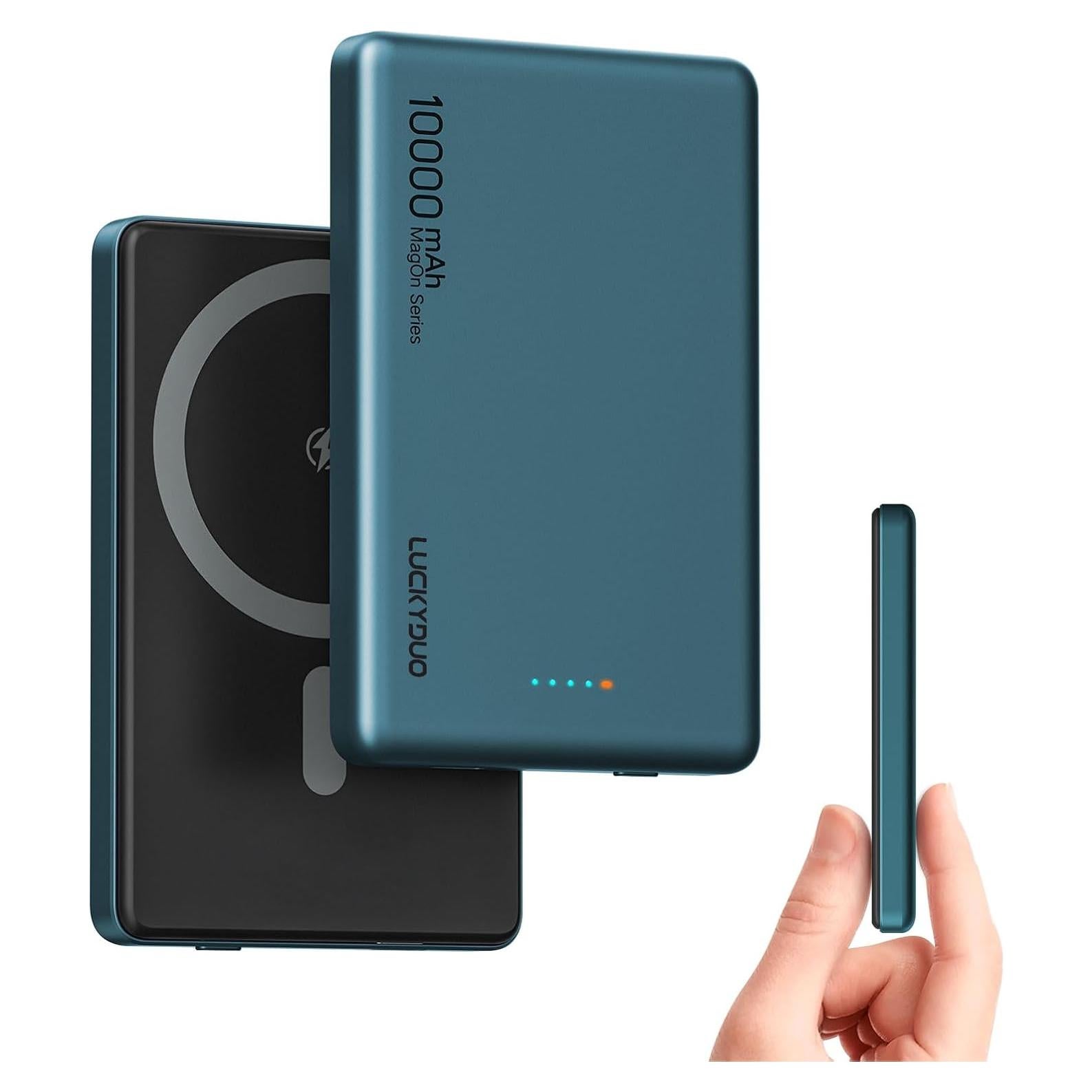 Cargador Portátil Magnético LUCKYDUO 10000mAh Inalámbrico 20W