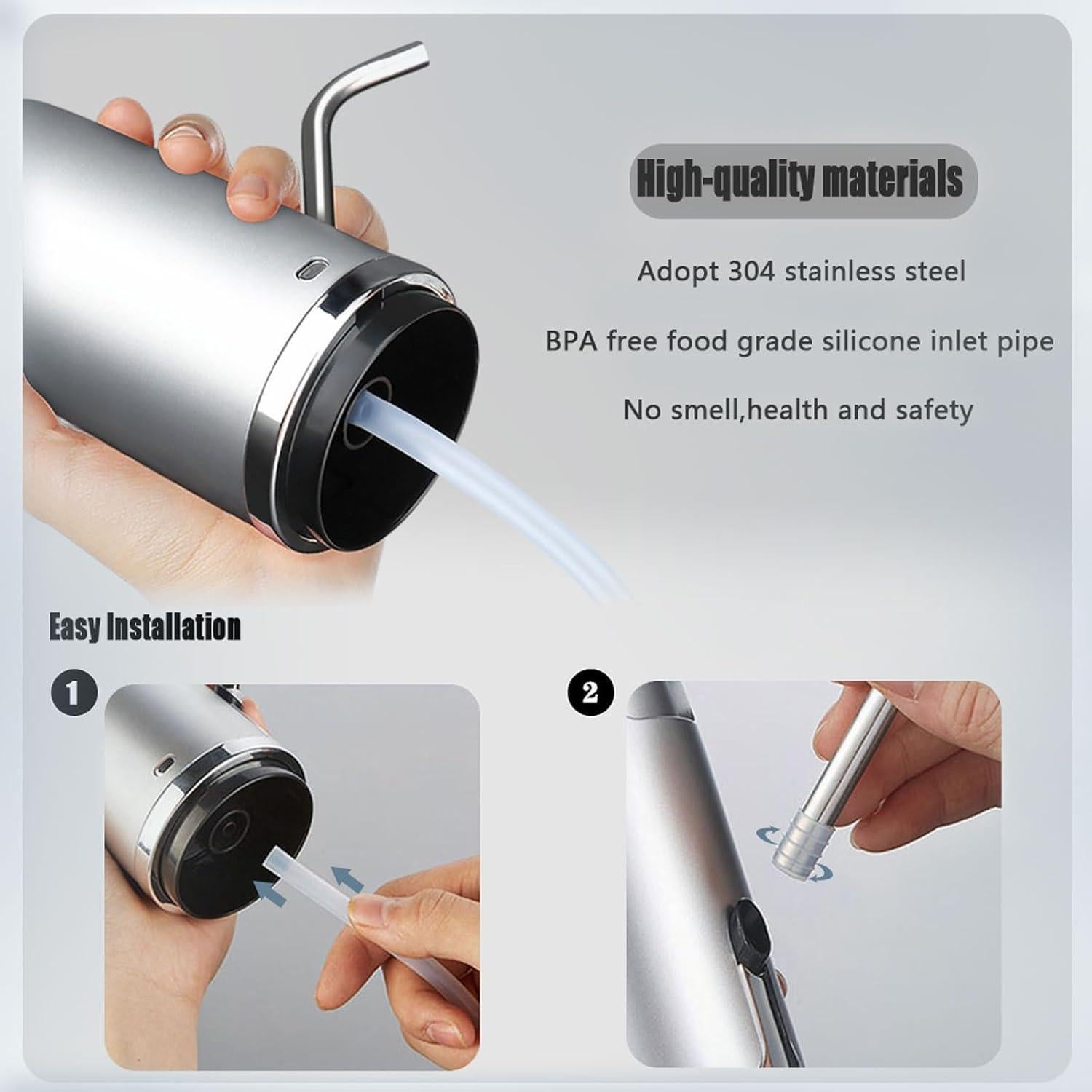 Dispensador de Agua Eléctrico GentleJet 5 Galones USB Dorado