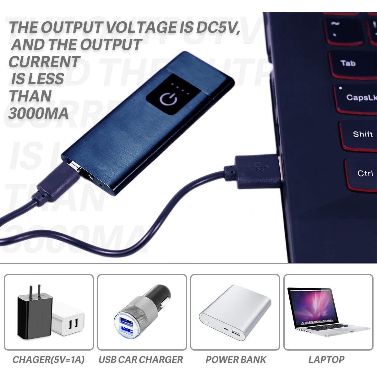 Encendedor Inteligente USB MENG ZHI AO Doble Cara Negro