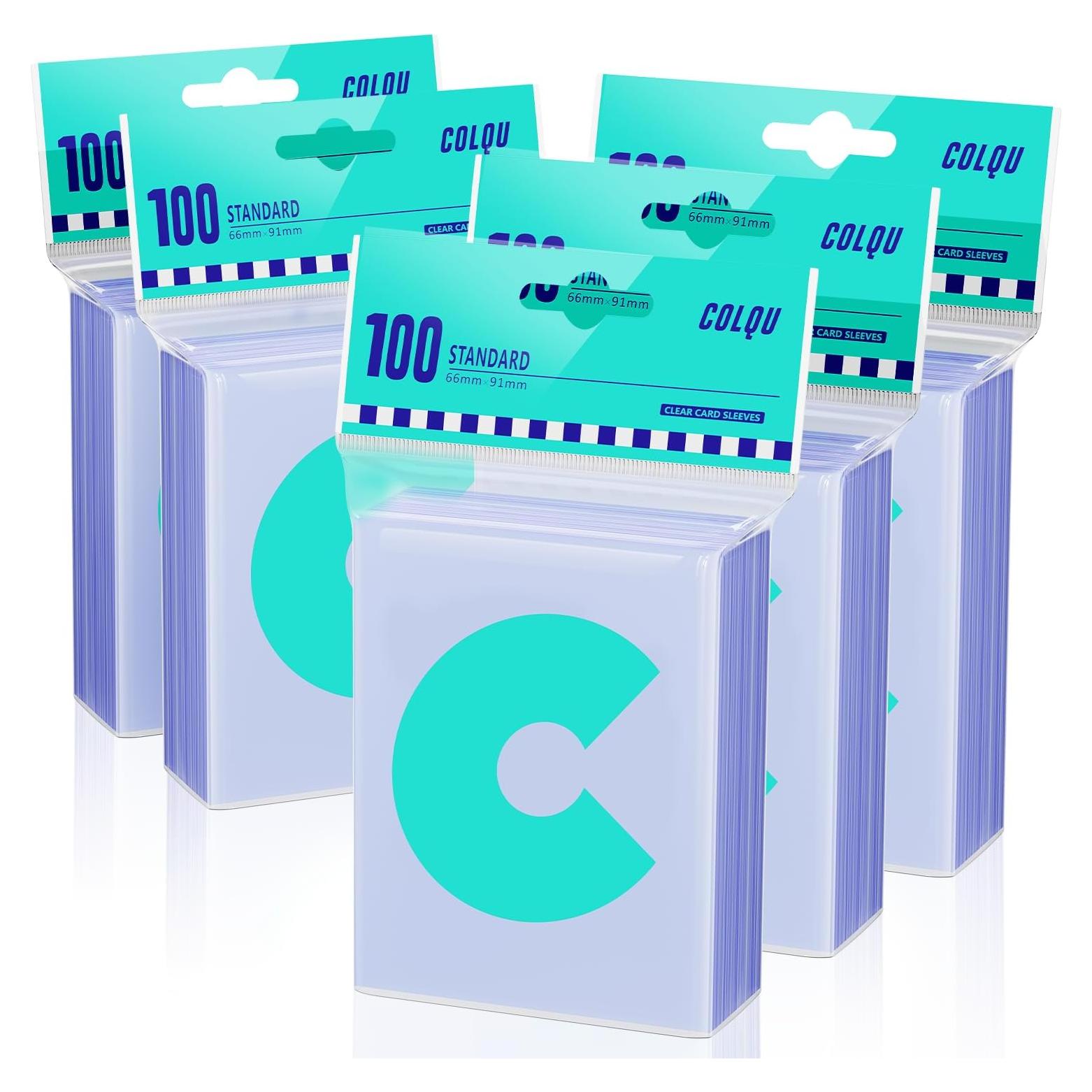 Fundas para Cartas de Intercambio COLQU 500ct 66x91mm Transparentes