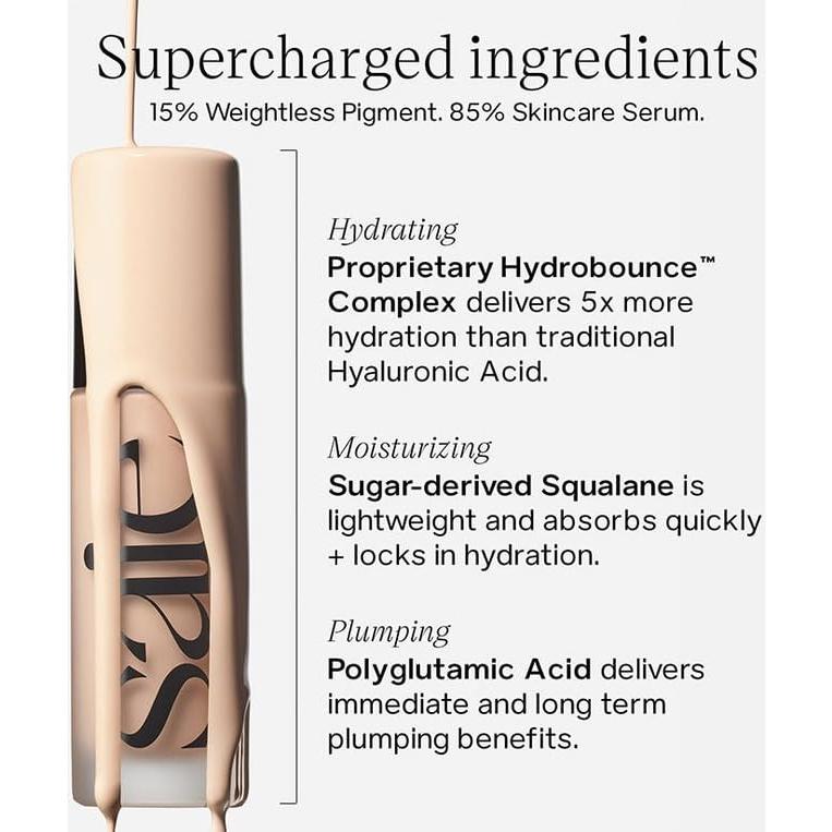 Base Líquida Hidratante Saie Glowy Super Skin Tint 28.6g