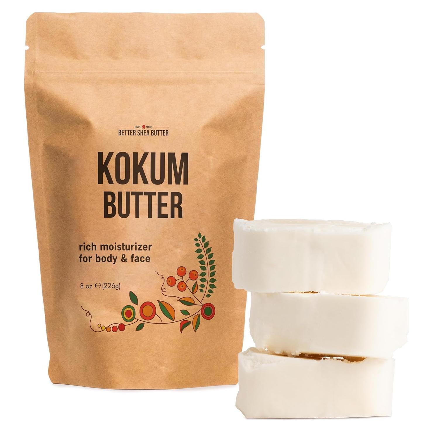 Manteca de Kokum Cruda Sin Refinar 226 g - Hidratante Puro DIY