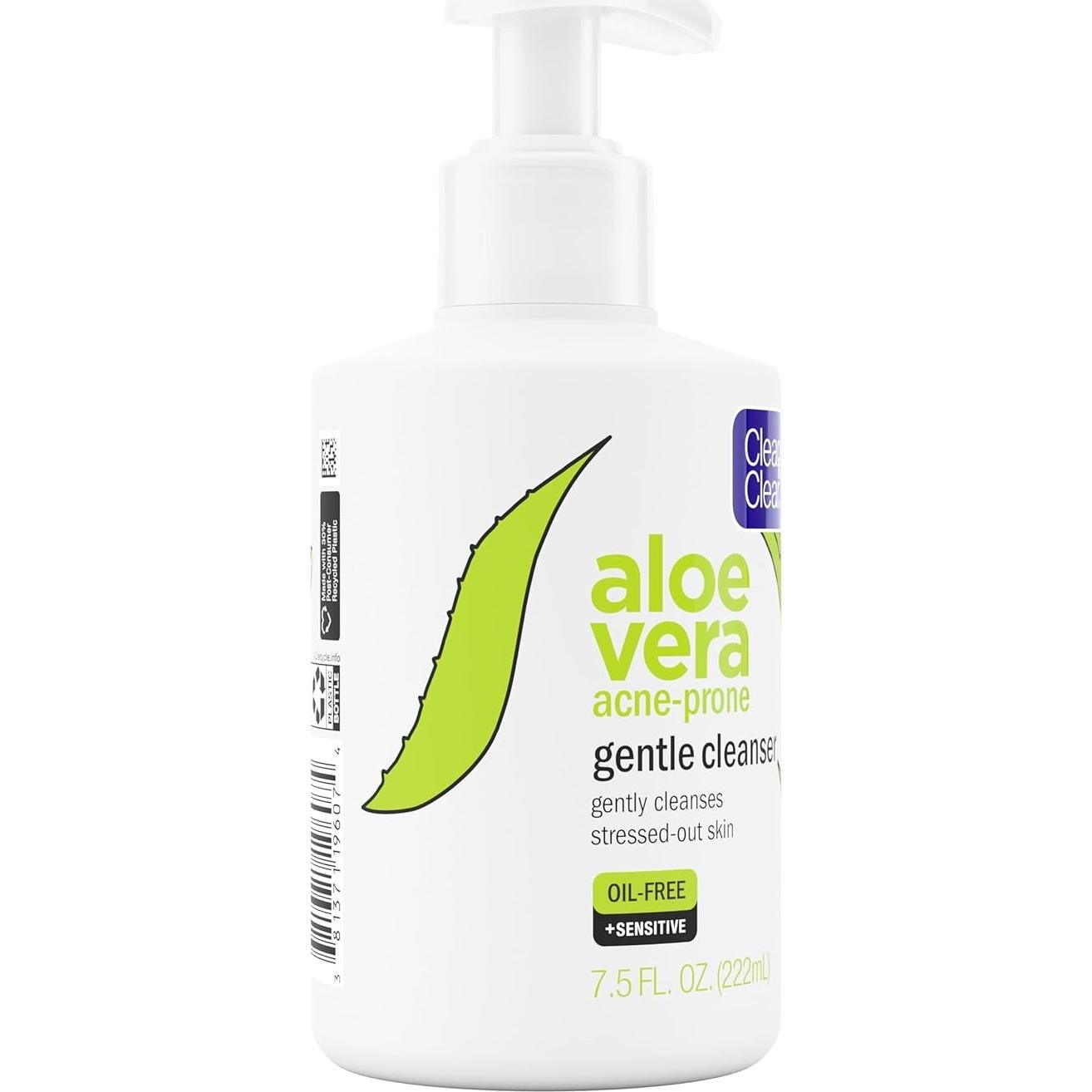 Limpiador Facial Suave Clean & Clear Aloe Vera 221.6 ml