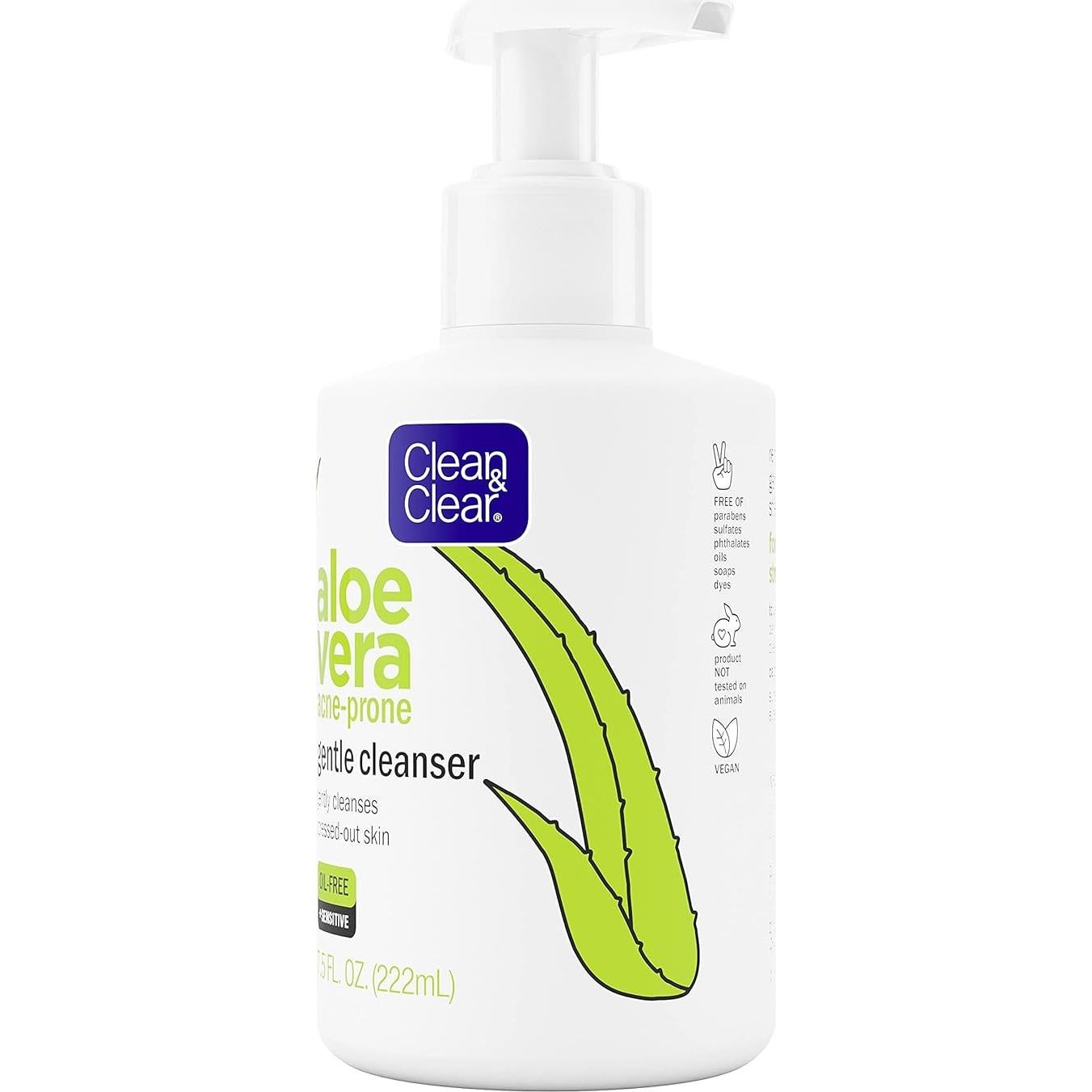 Limpiador Facial Suave Clean & Clear Aloe Vera 221.6 ml