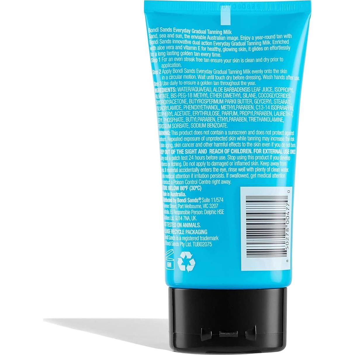 Leche Autobronceadora Gradual Bondi Sands 100 ml con Aloe Vera