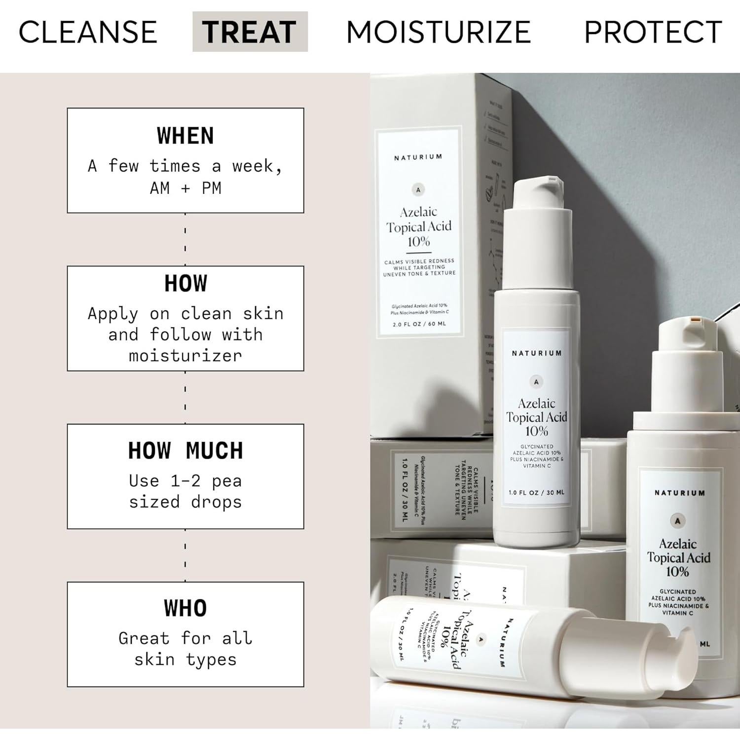 Ácido Azelaico 10% Naturium 28.35 g - Tratamiento Facial