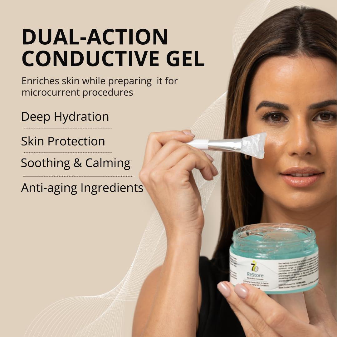 Gel Conductivo ReStore 7E Wellness 113g - Cuidado Facial Antienvejecimiento