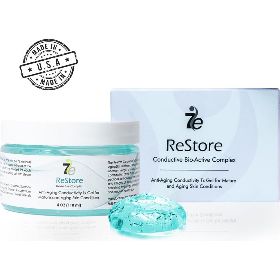 Gel Conductivo ReStore 7E Wellness 113g - Cuidado Facial Antienvejecimiento