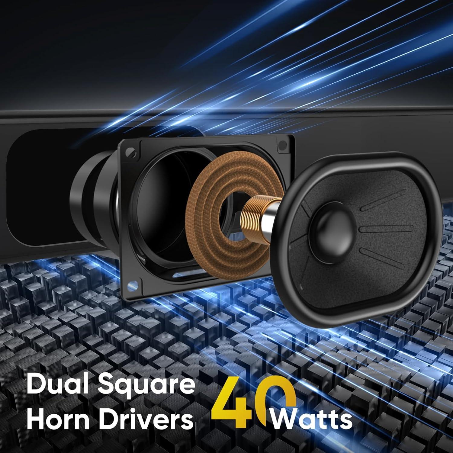 Barra de Sonido RIOWOIS DS6301G para TV, 1.1 kg, Bluetooth