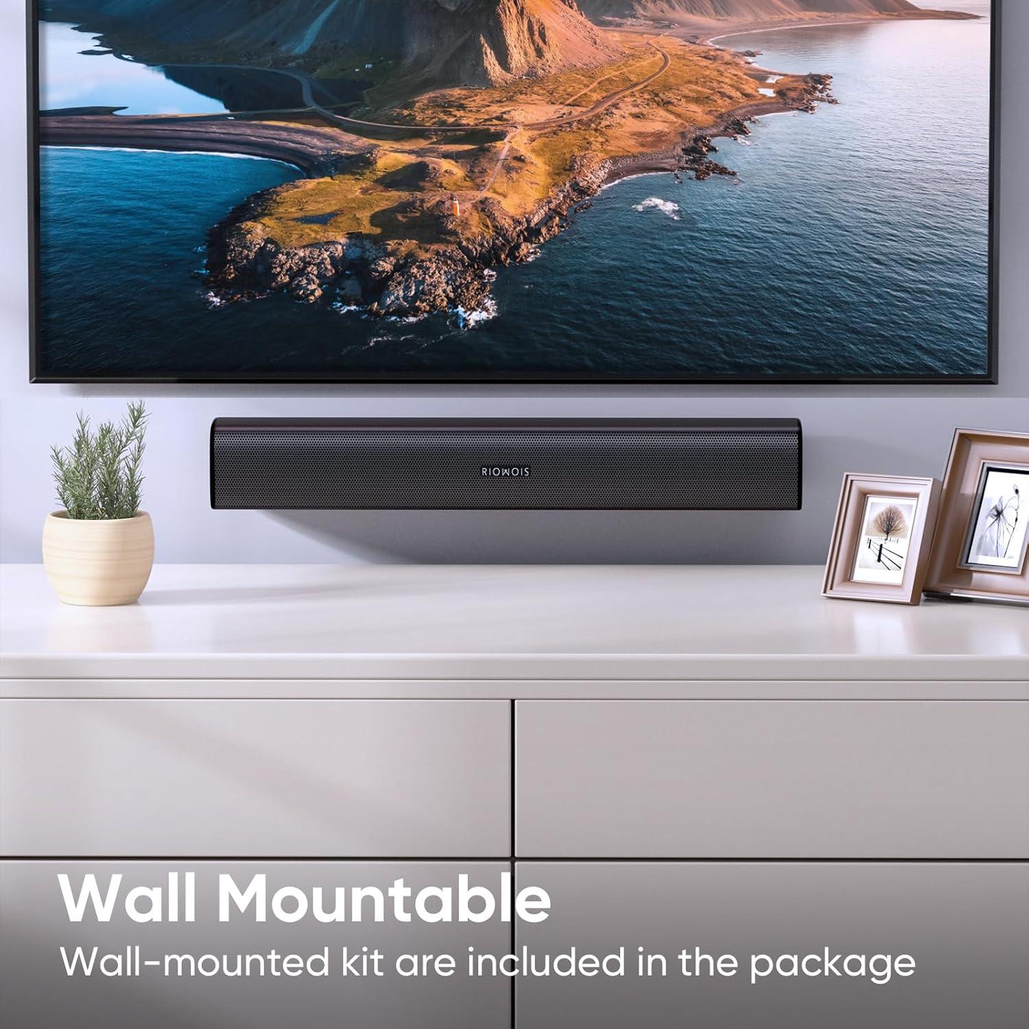 Barra de Sonido RIOWOIS DS6301G para TV, 1.1 kg, Bluetooth