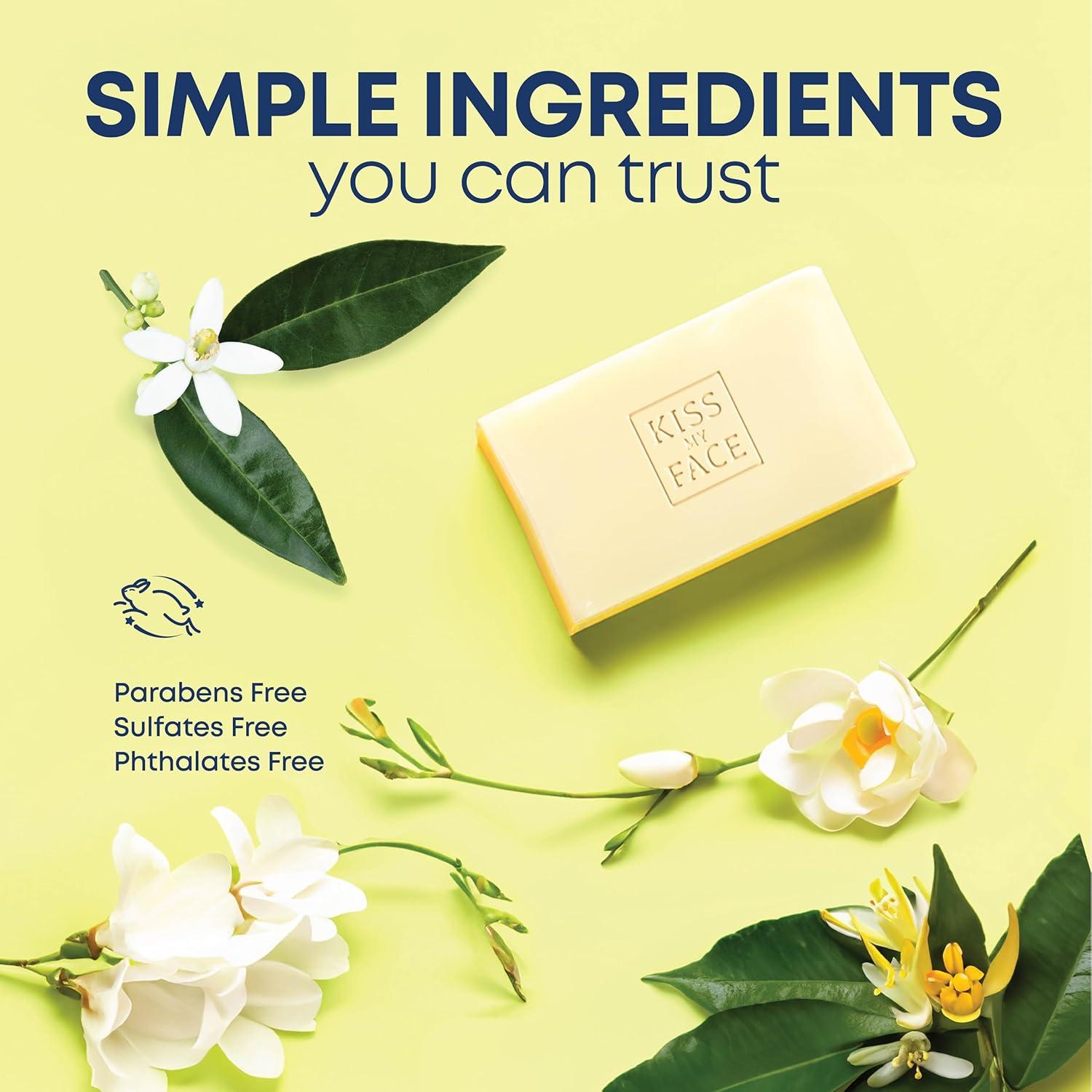 Jabón en Barra De-Stress Kiss My Face 3x141g Neroli Gardenia