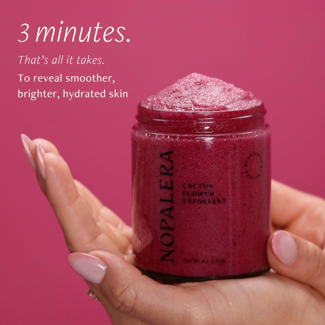 Exfoliante Nopalera de Flor de Cactus Hibisco 170 g - Vegano