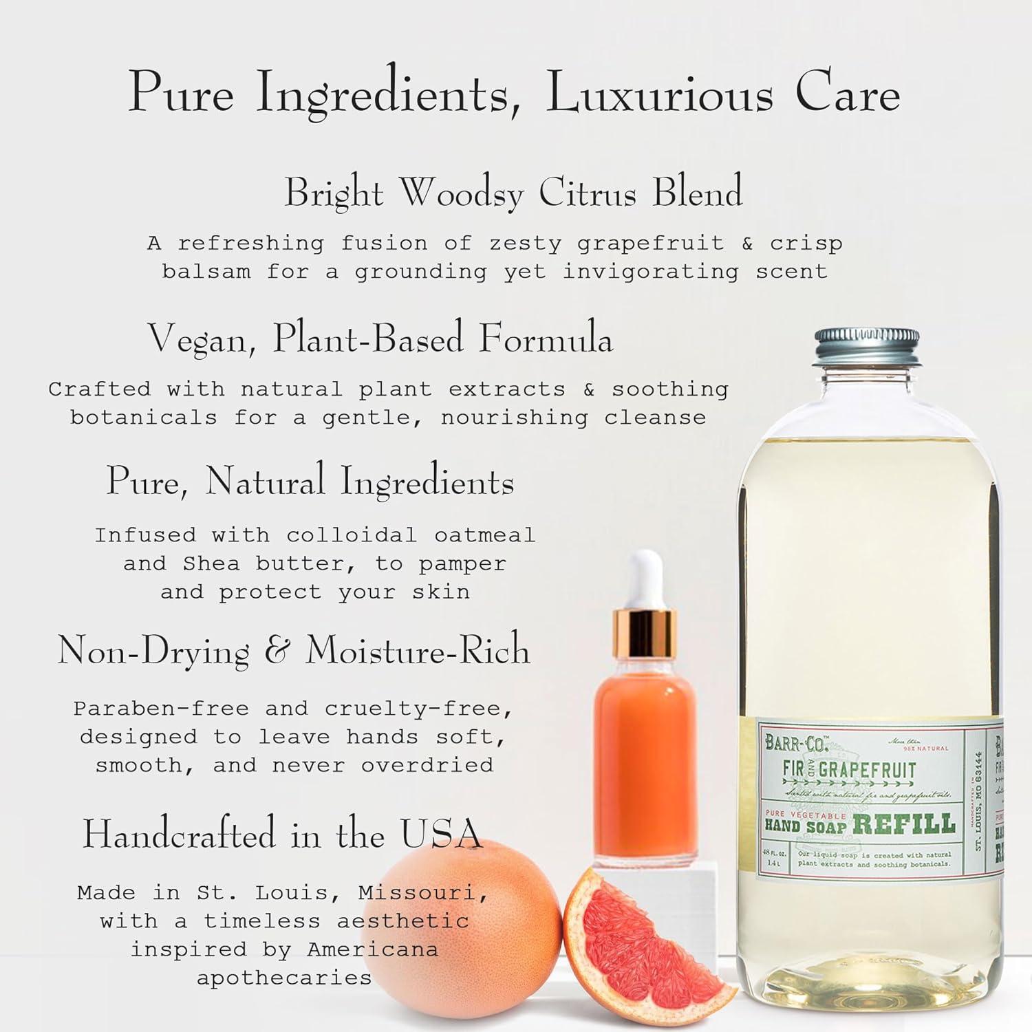 Recarga Jabón Líquido Natural BARR-CO 946 ml Abeto y Pomelo