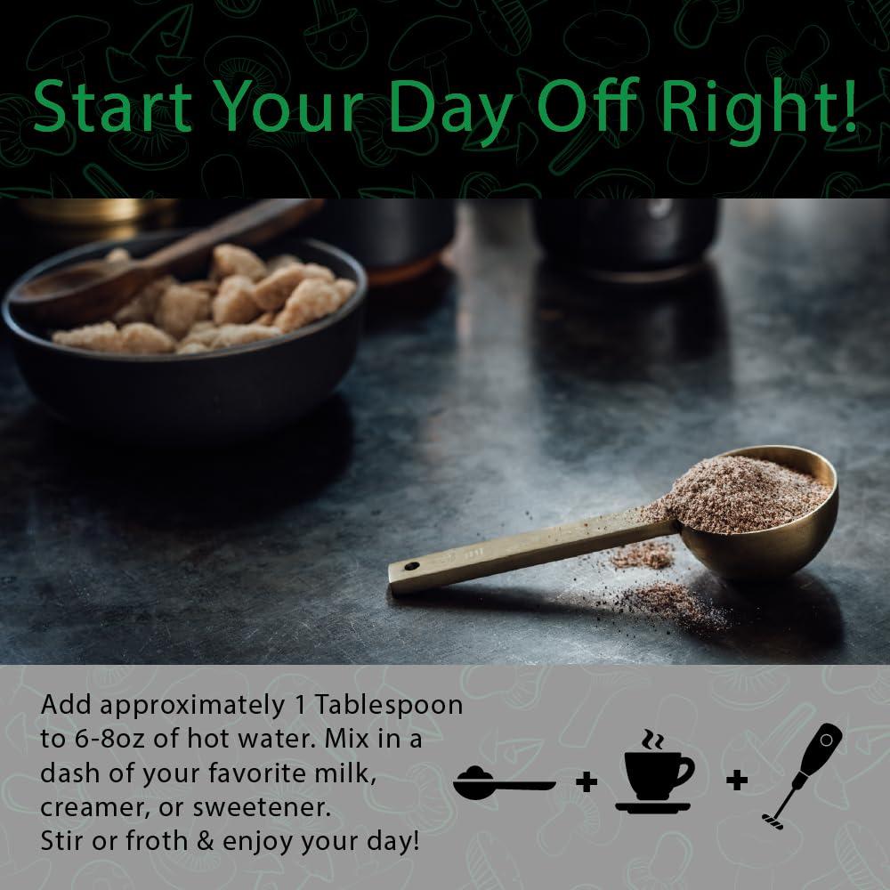 Café Instantáneo Orgánico de Champiñones Destress Boost - 10 Porciones