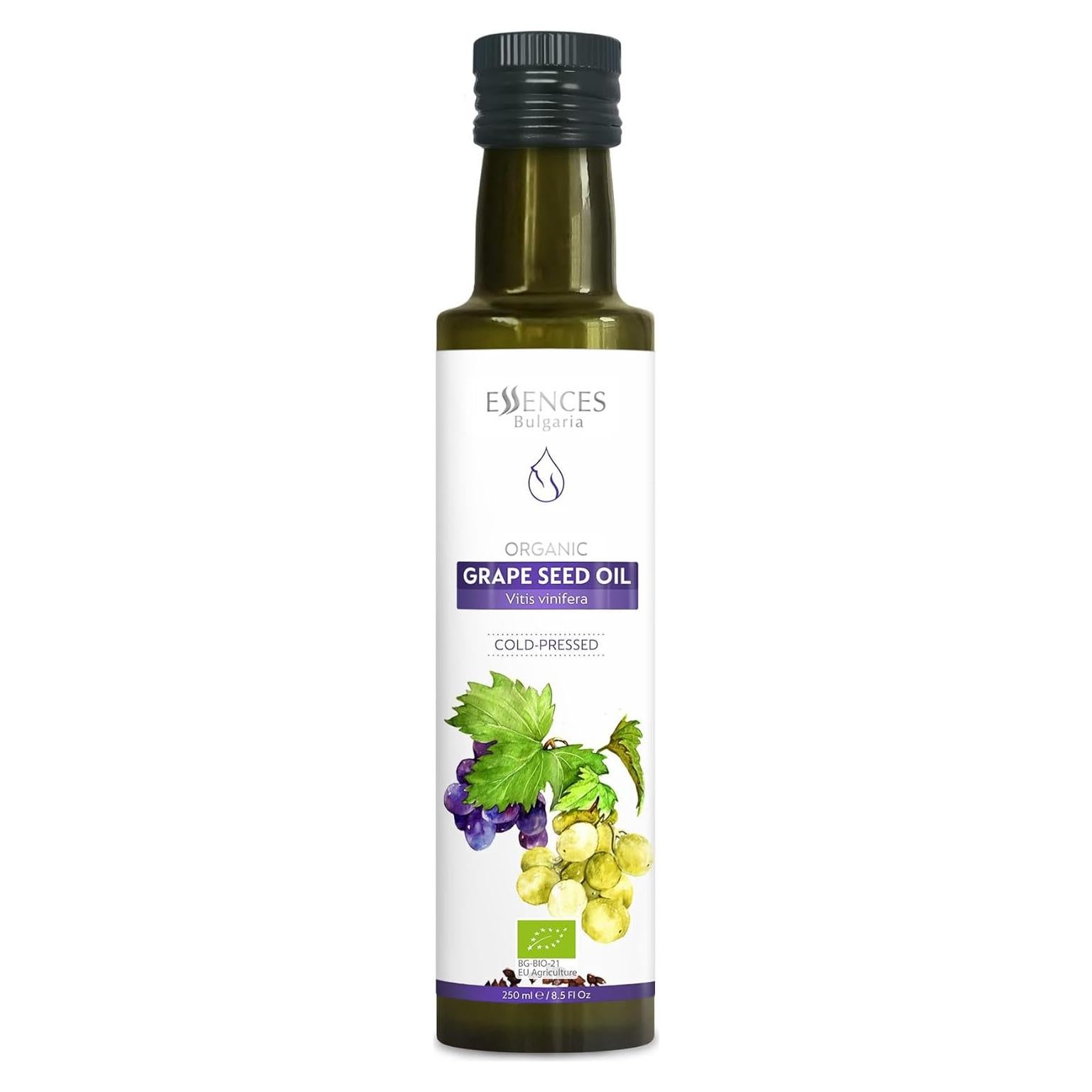 Aceite de Semilla de Uva Orgánico Essences Bulgaria 250ml - Prensado en Frío