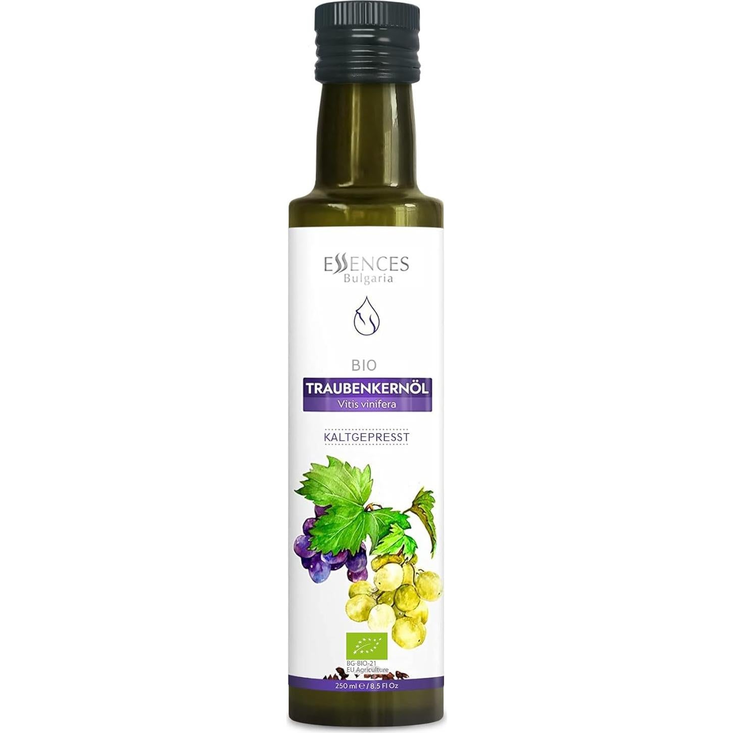 Aceite de Semilla de Uva Orgánico Essences Bulgaria 250ml - Prensado en Frío