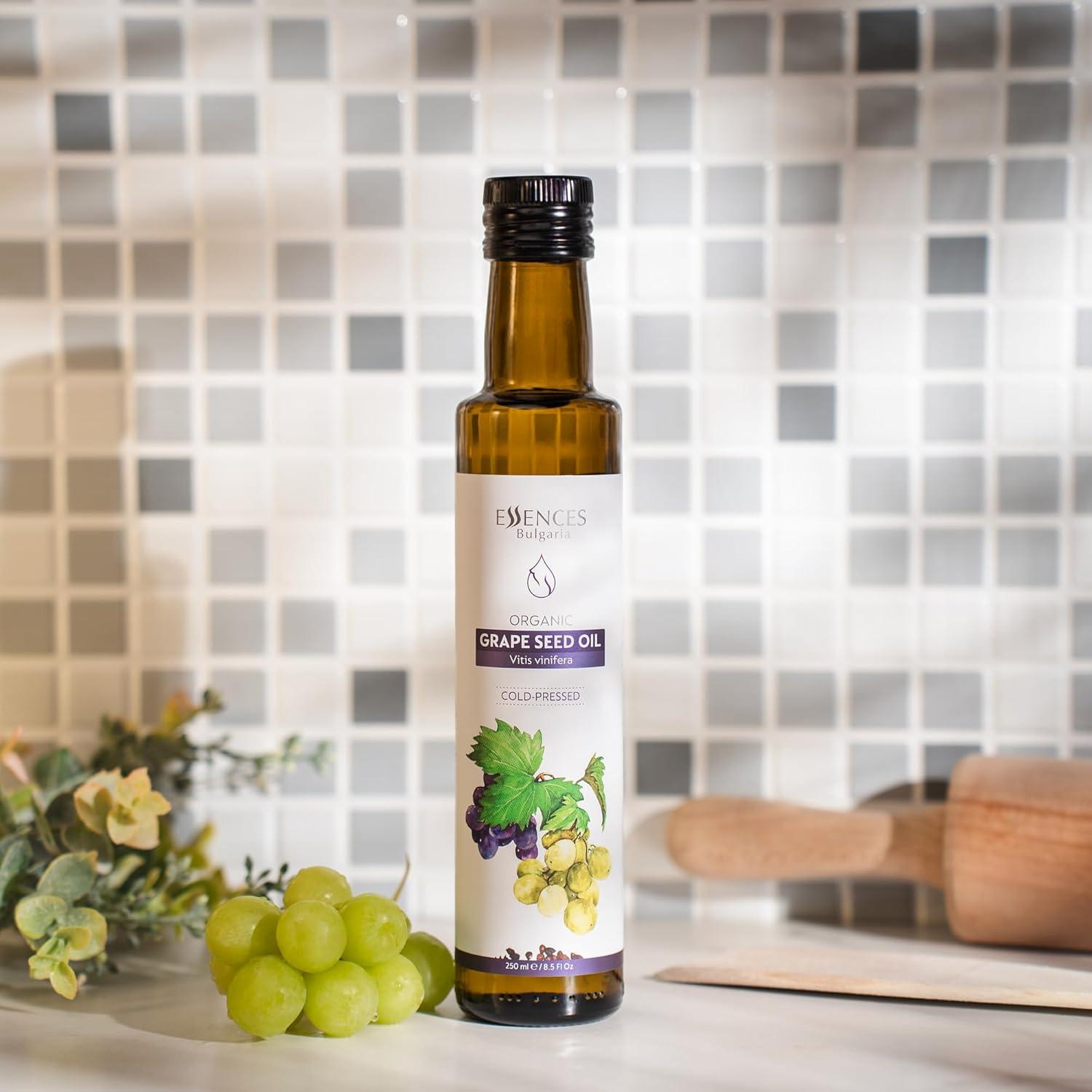 Aceite de Semilla de Uva Orgánico Essences Bulgaria 250ml - Prensado en Frío