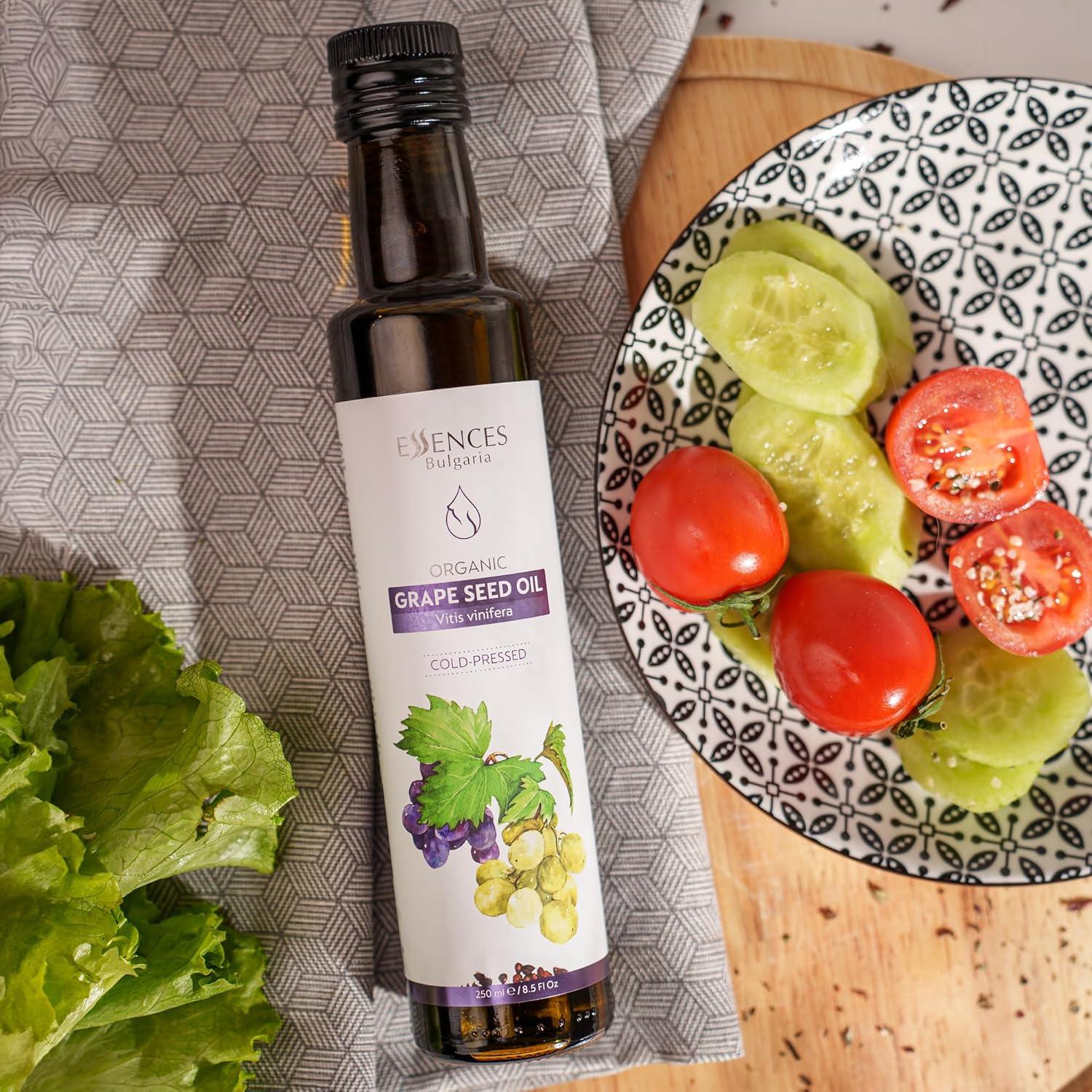 Aceite de Semilla de Uva Orgánico Essences Bulgaria 250ml - Prensado en Frío