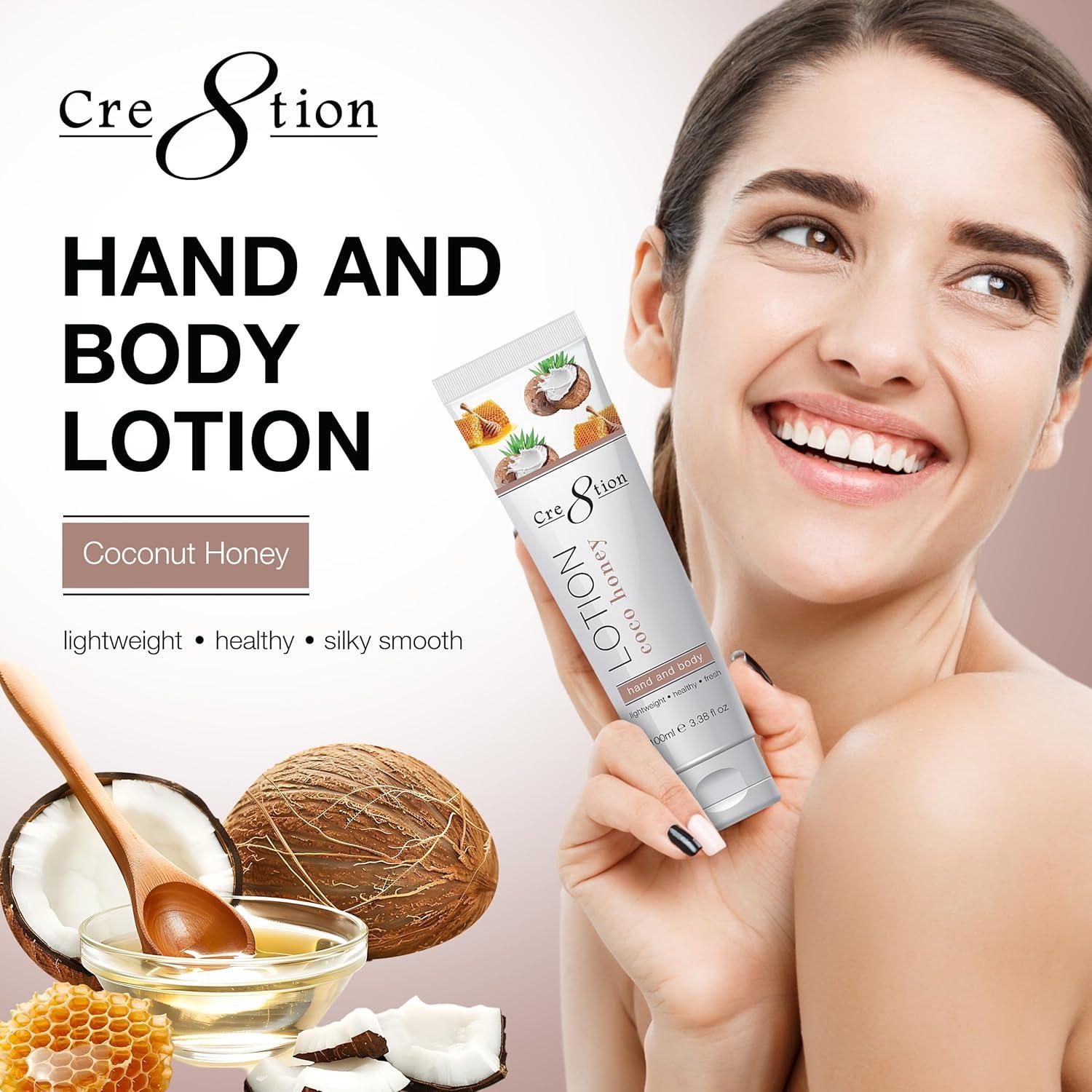 Cre8tion Loción Hidratante de Coco y Miel 97.6 ml