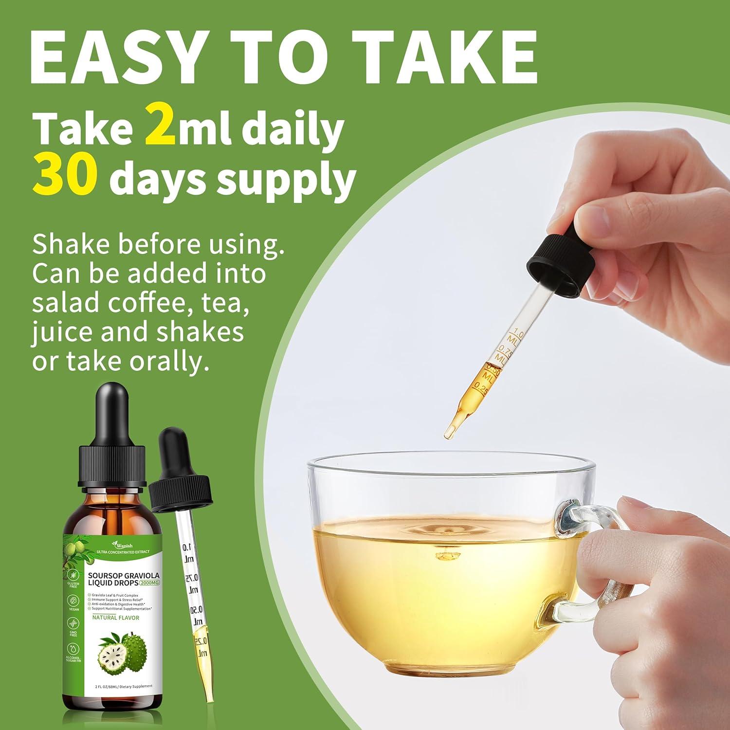 Extracto Líquido de Graviola Wanish 59.15 ml - Salud Inmunológica