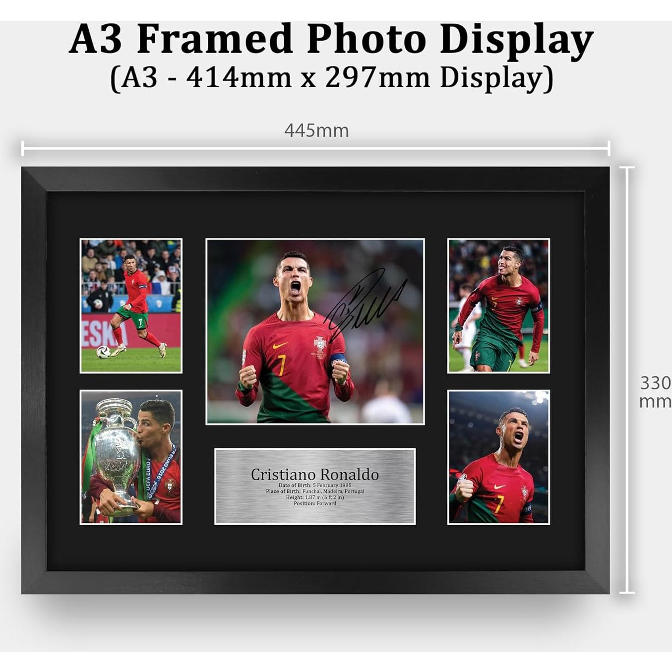 Display Enmarcado Cristiano Ronaldo 40.64 x 30.48 cm HWC Trading