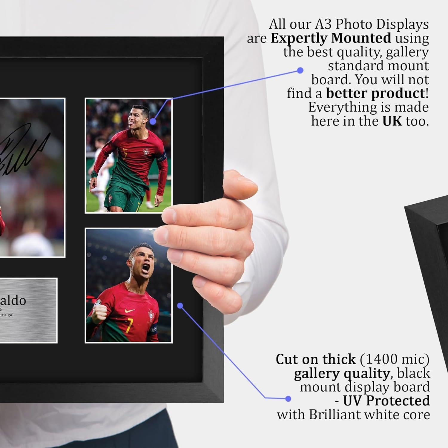 Display Enmarcado Cristiano Ronaldo 40.64 x 30.48 cm HWC Trading