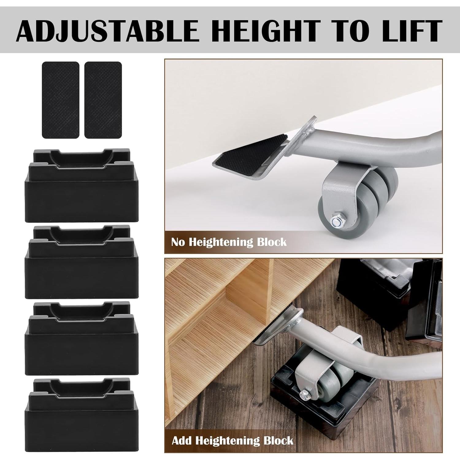 Elevador de Muebles VIOBEPASS con Ruedas y Bloques 0.85 kg